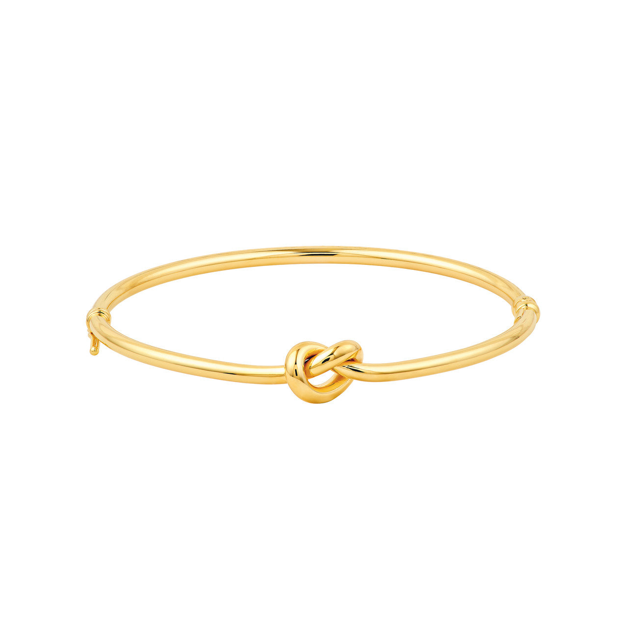14K Yellow Gold 3.00mm Love Knot Tube Bangle Birmingham Jewelry Bangle Bracelet Birmingham Jewelry 