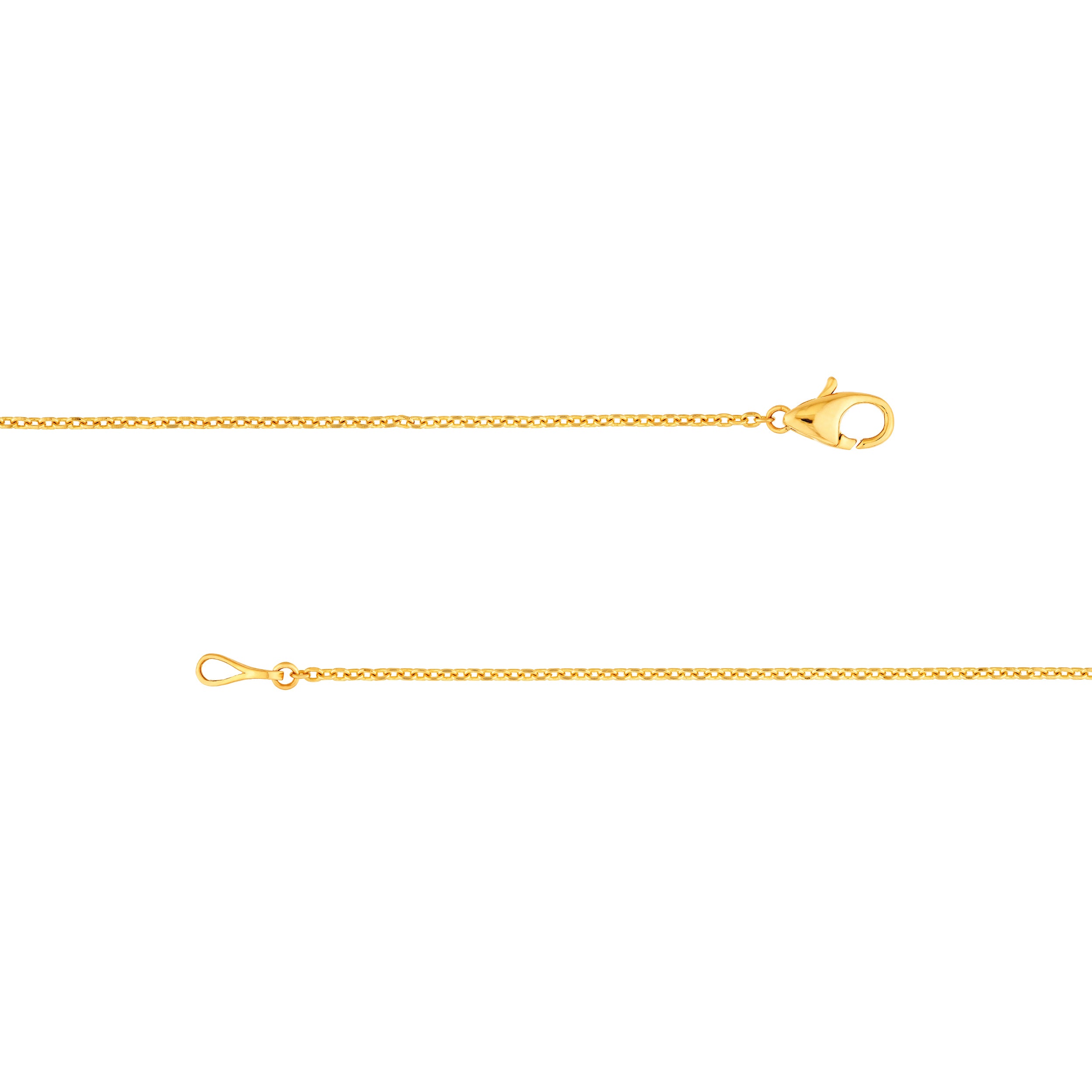 14K Yellow Gold 3.70mm Pink Sapphire & 1/5tcw Diamond Bezel Necklace