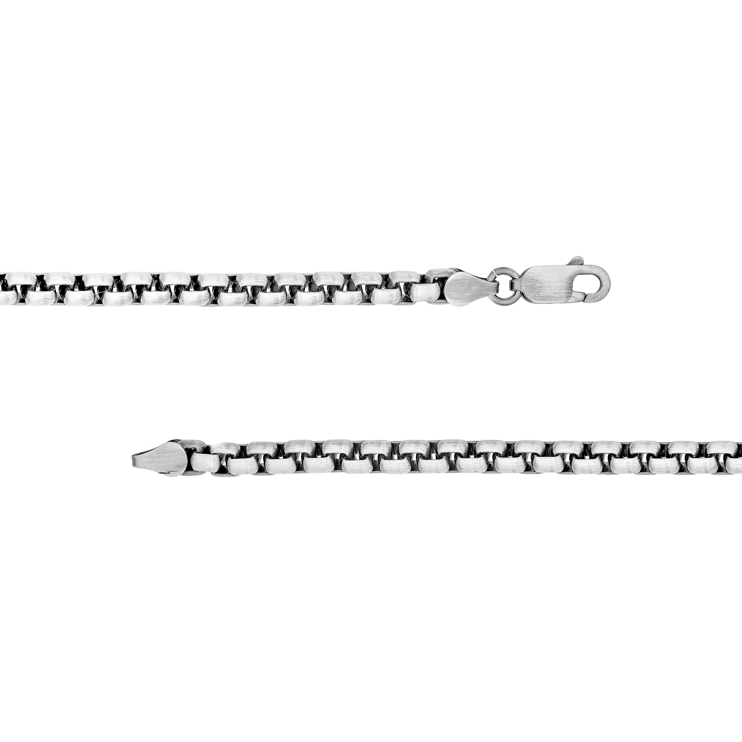 Sterling Silver 4.15mm Round Box Chain