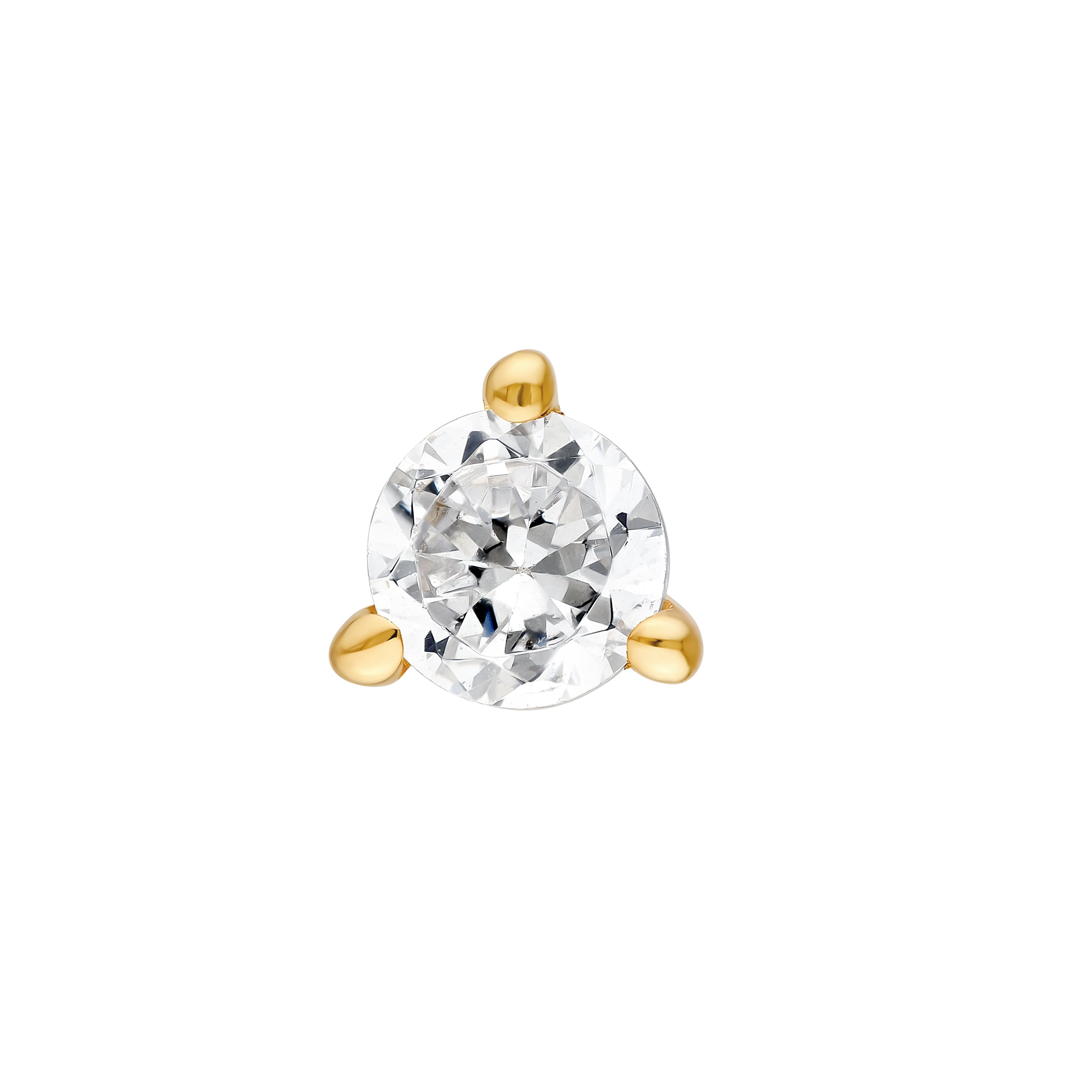 14K Gold 1/5tcw Round Diamond 3 Prong Stud Earrings Birmingham Jewelry Earrings Birmingham Jewelry 