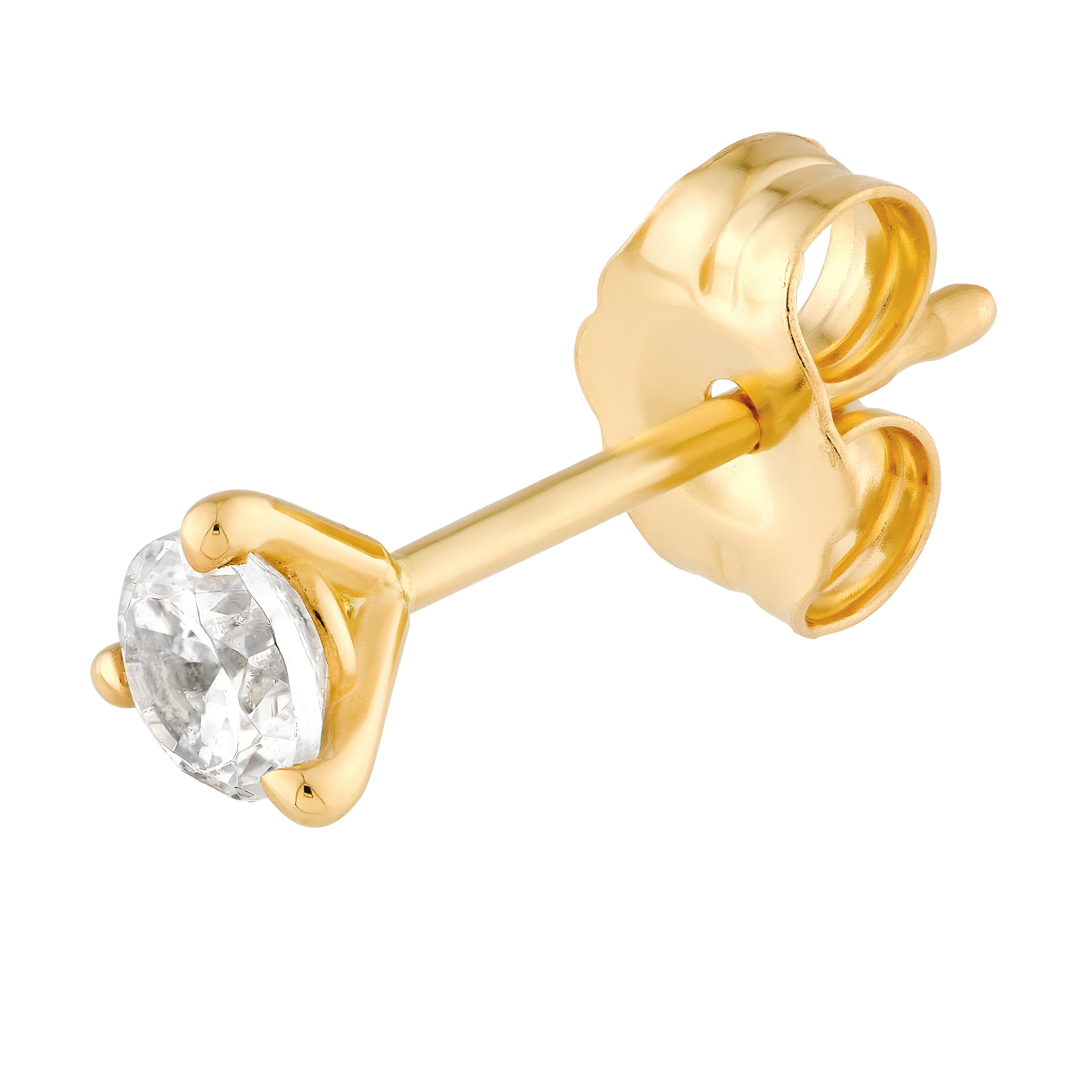 14K Gold 1/5tcw Round Diamond 3 Prong Stud Earrings Birmingham Jewelry Earrings Birmingham Jewelry 
