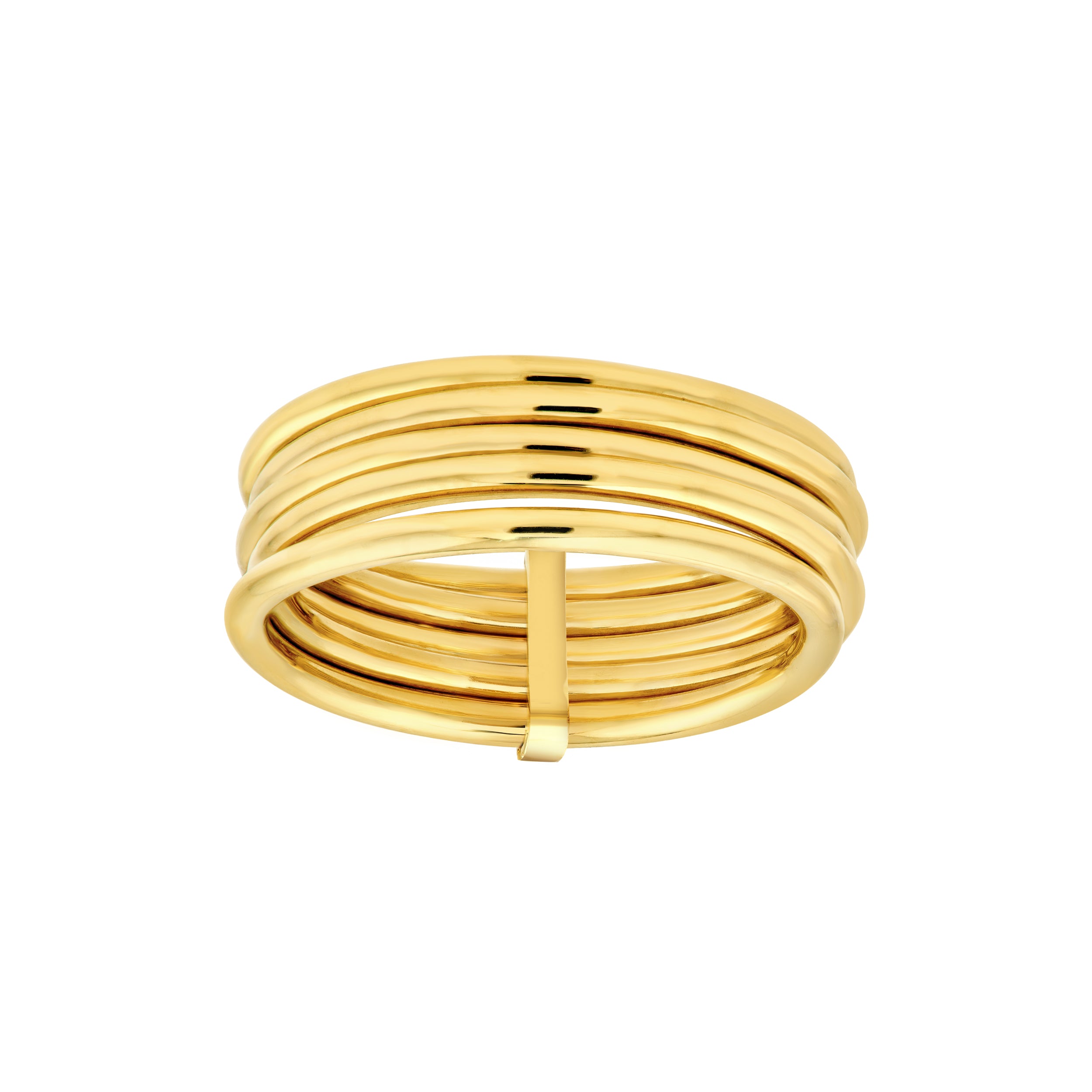 14K Yellow Gold Multi Tube Ring Birmingham Jewelry Ring Birmingham Jewelry 