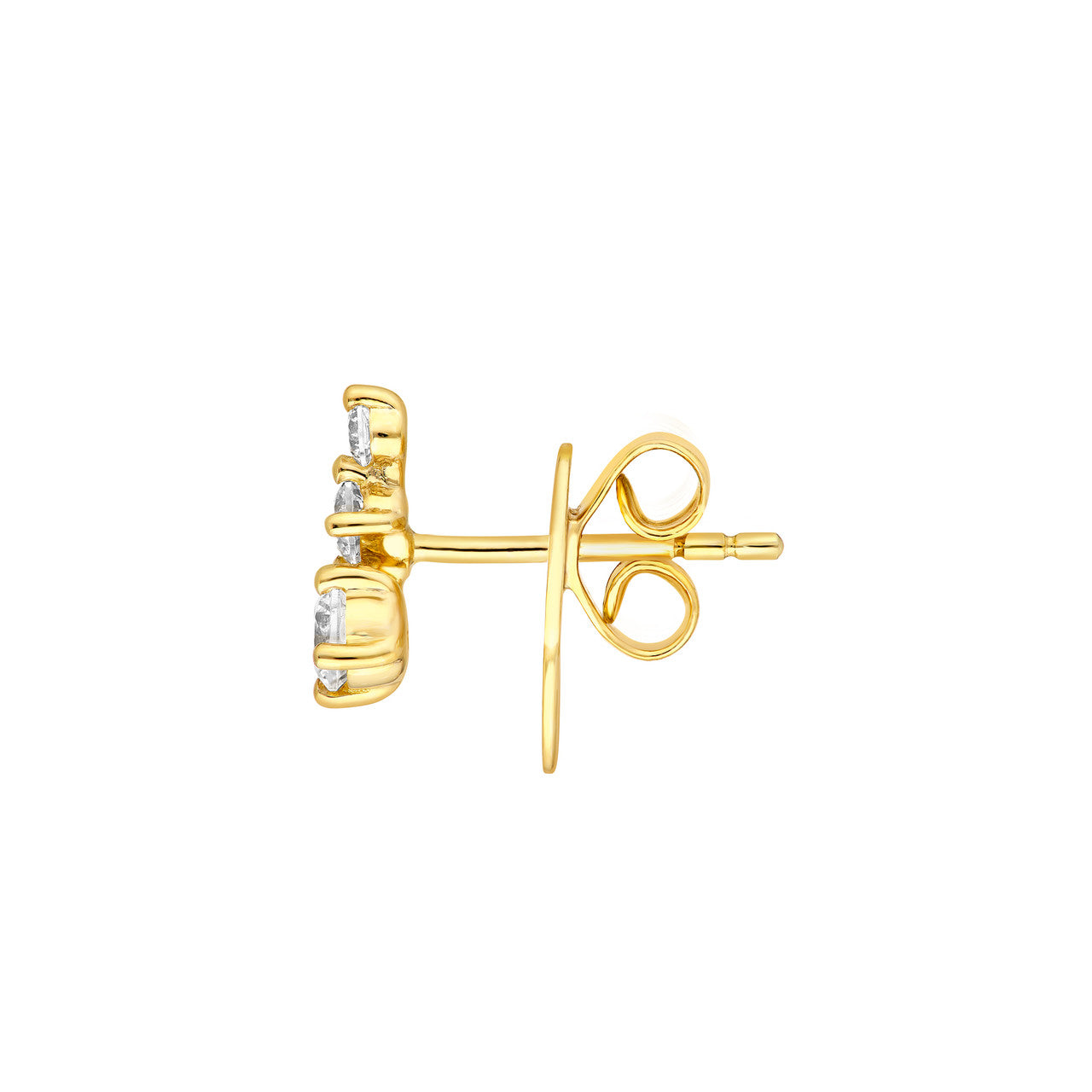 14K Gold Diamond Graduated Earrings Birmingham Jewelry Earrings Birmingham Jewelry 