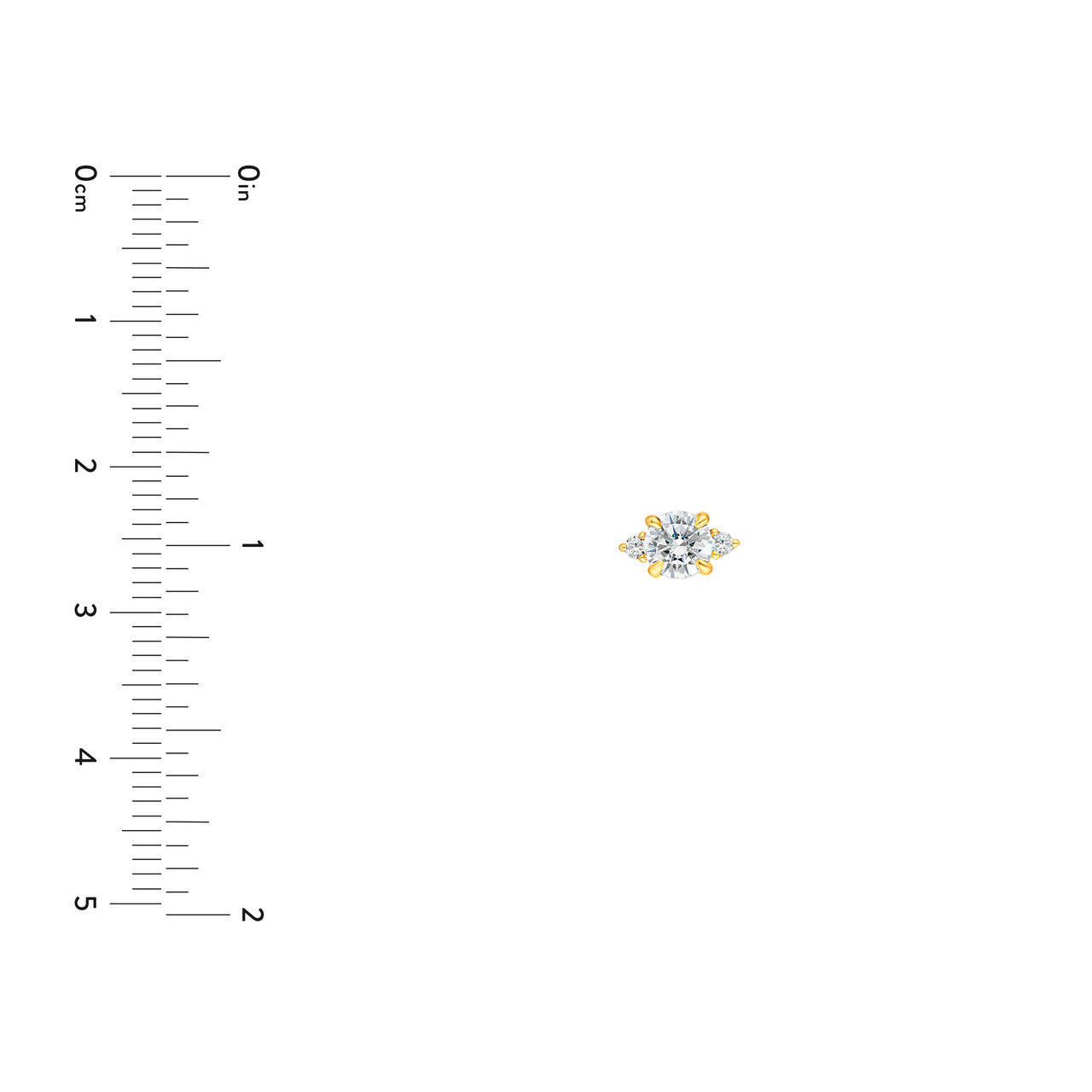 14K Gold Three Stone Round Diamond Earrings Birmingham Jewelry Earrings Birmingham Jewelry 