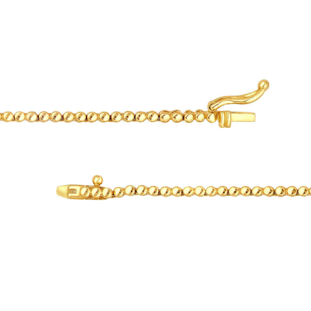 14K Yellow Gold Diamond Tennis Necklace with Emerald Cut Center Stone Birmingham Jewelry Necklace Birmingham Jewelry 