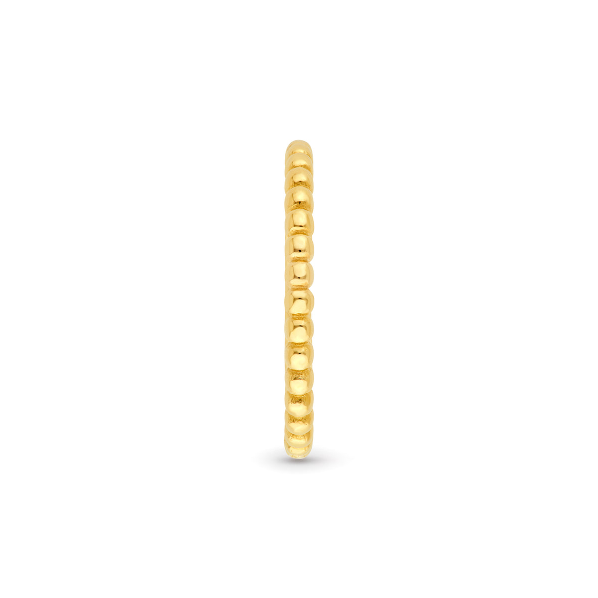 14K Gold Beaded Band