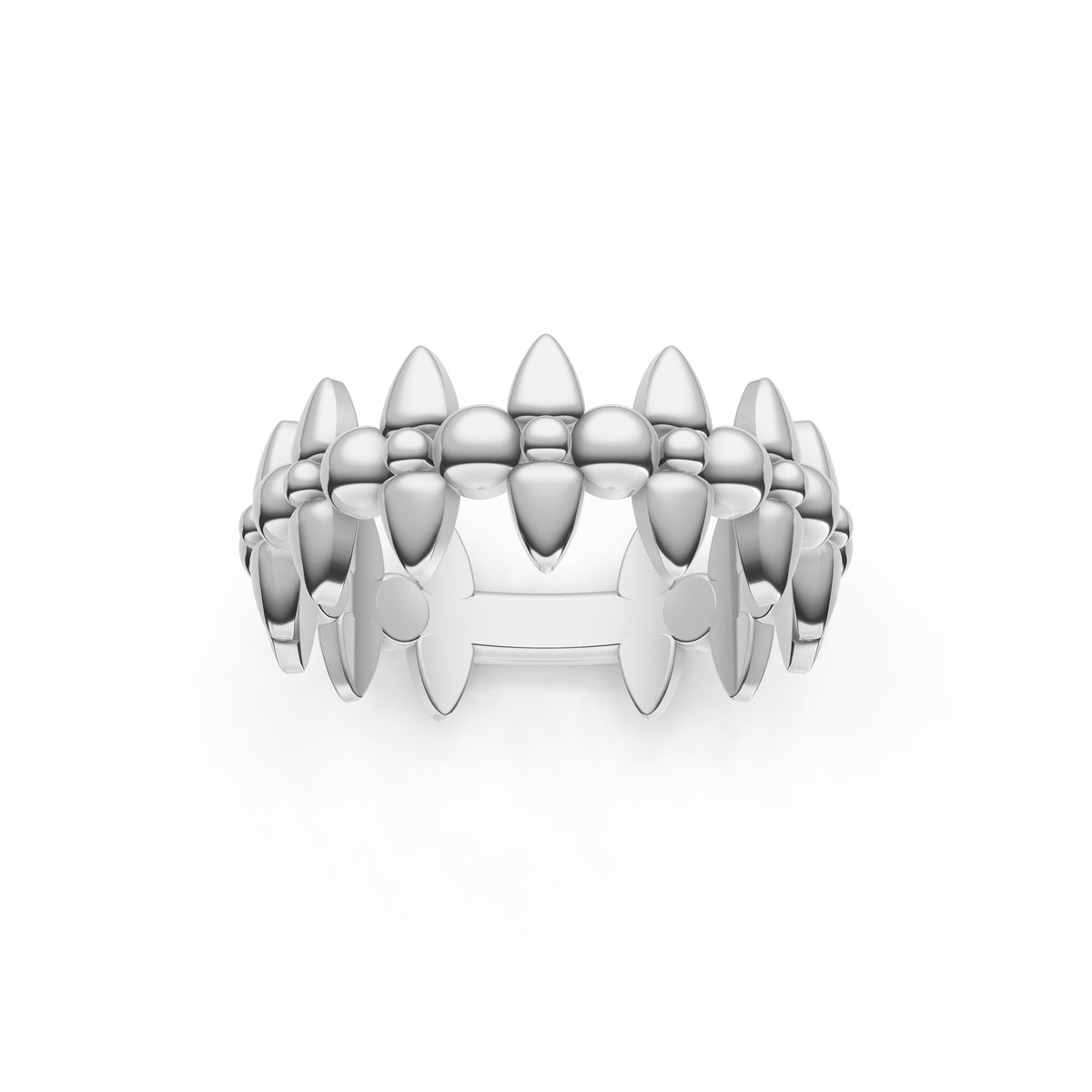 14K Gold Bead and Bar Band