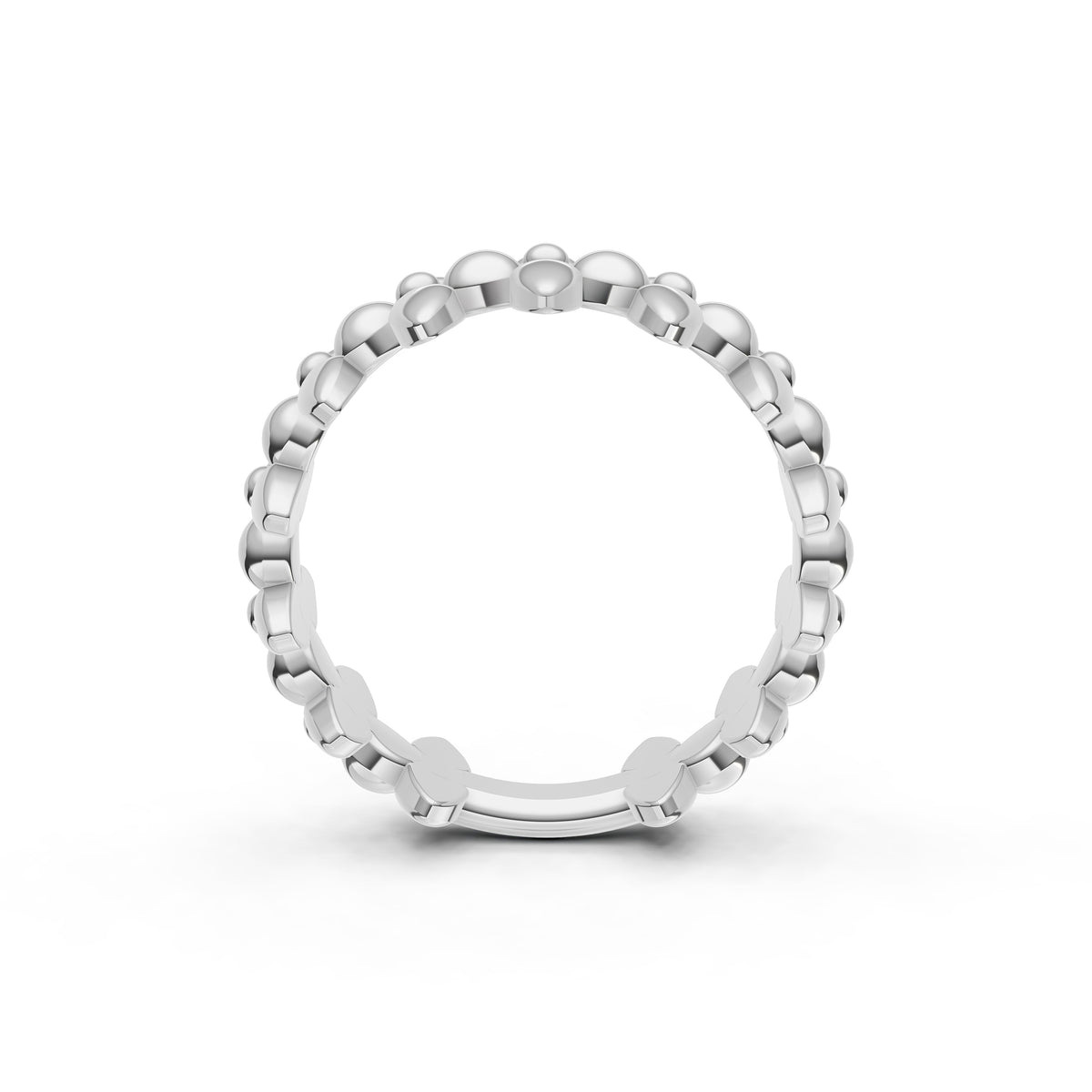 14K Gold Bead and Bar Band