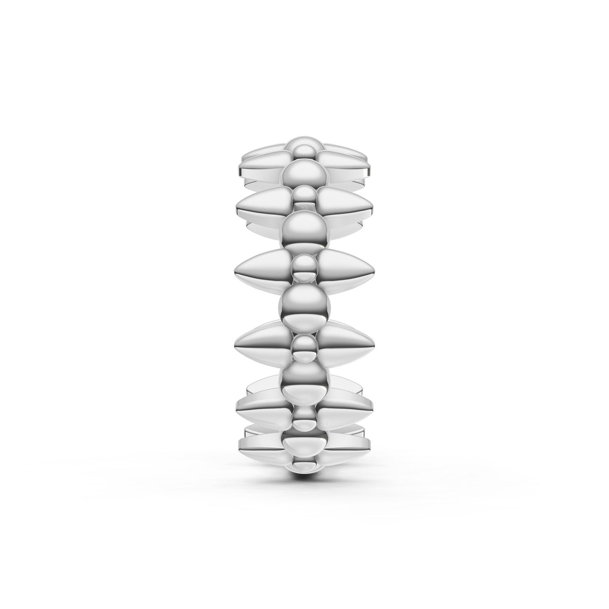 14K Gold Bead and Bar Band