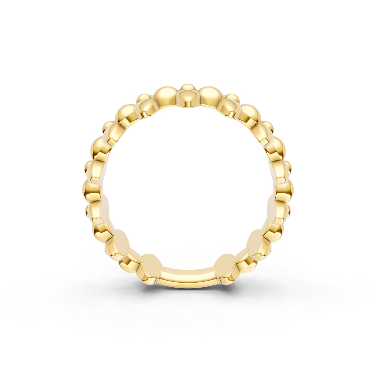 14K Gold Bead and Bar Band