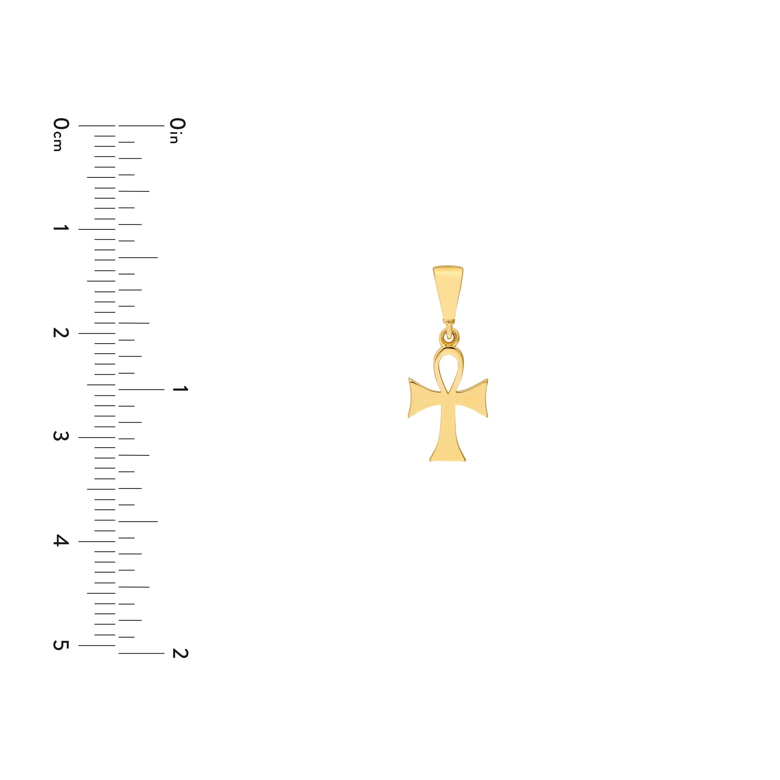 14K Yellow Gold Ankh Cross Pendant Birmingham Jewelry Pendant Birmingham Jewelry 