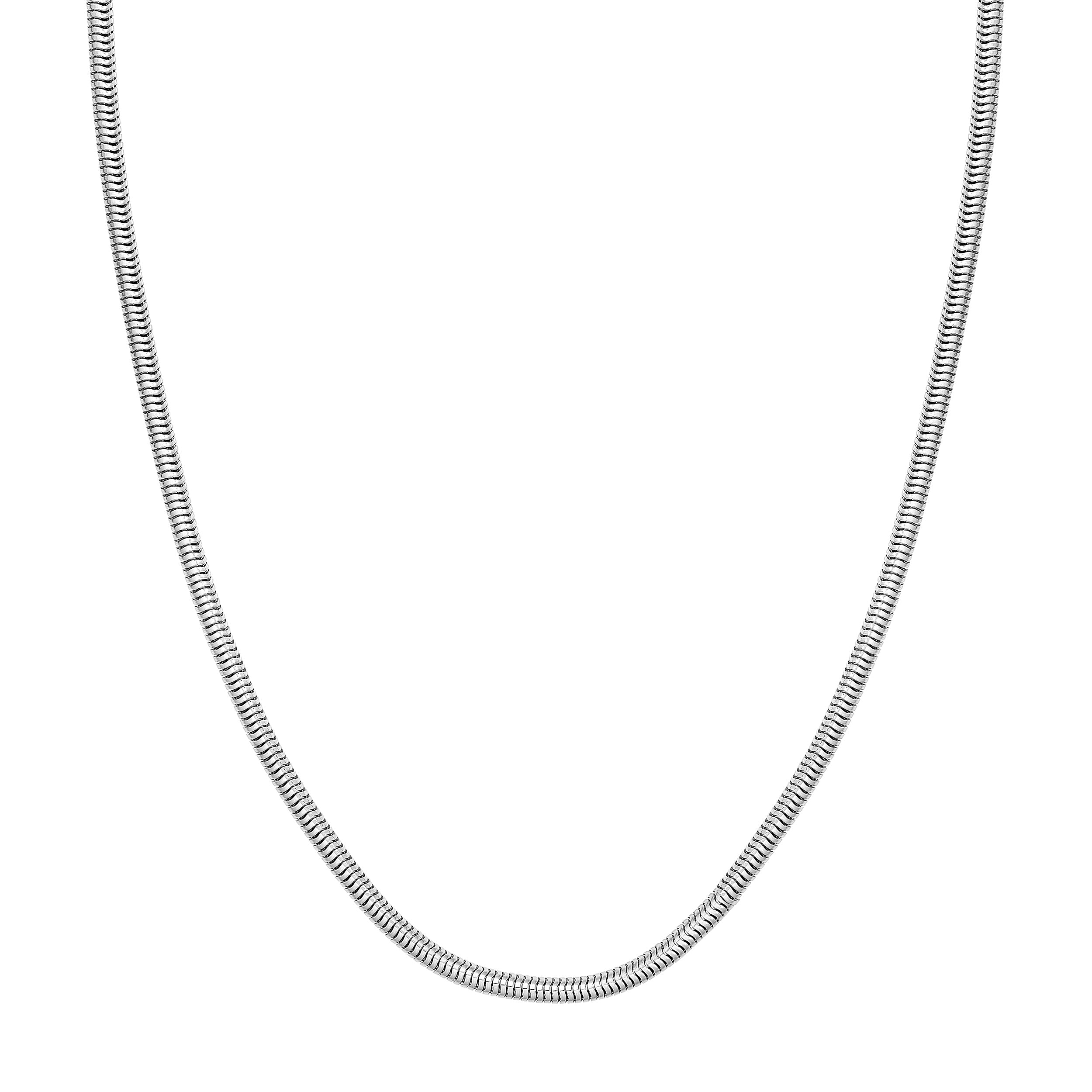 Sterling Silver 3.00mm Round Snake Chain