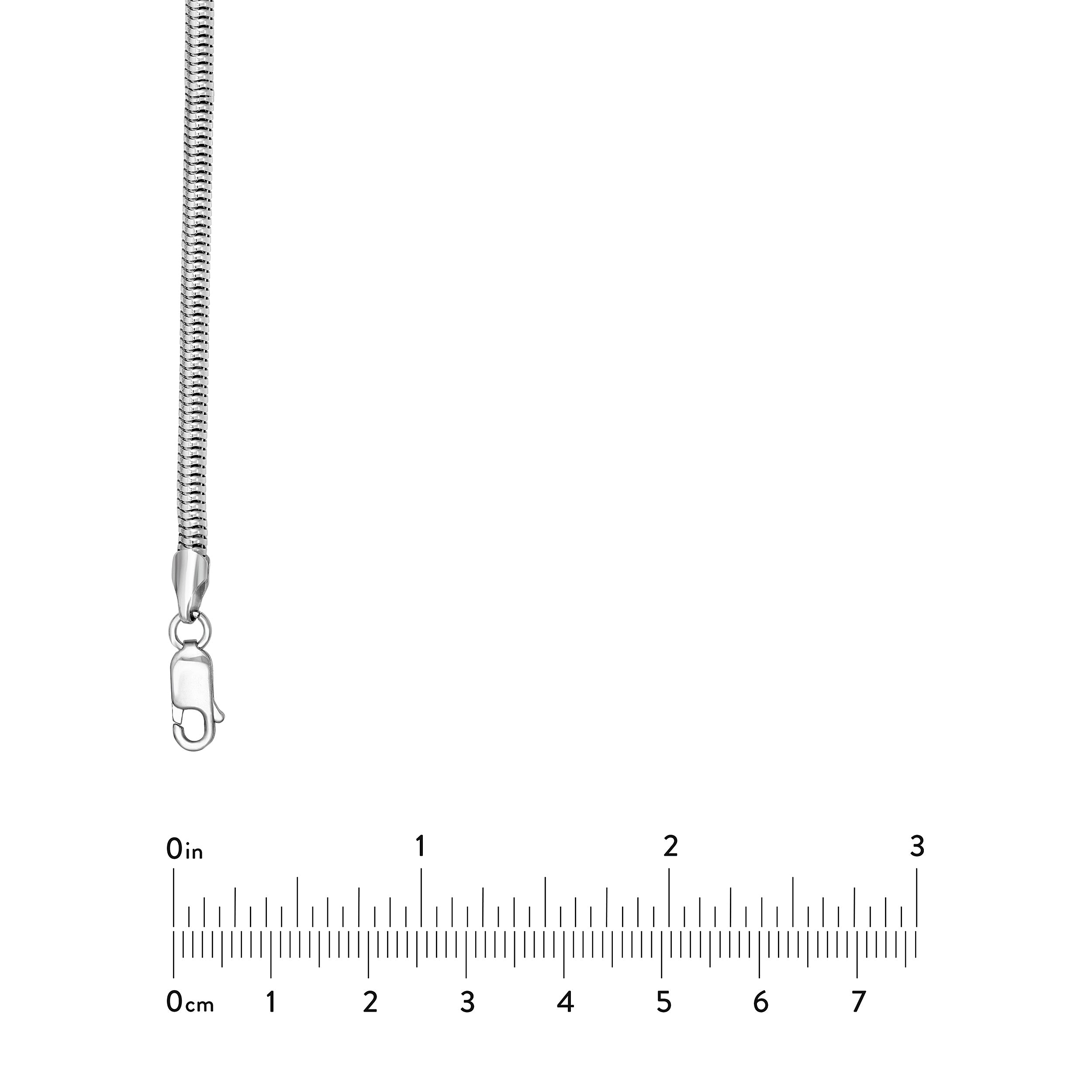 Sterling Silver 3.00mm Round Snake Chain