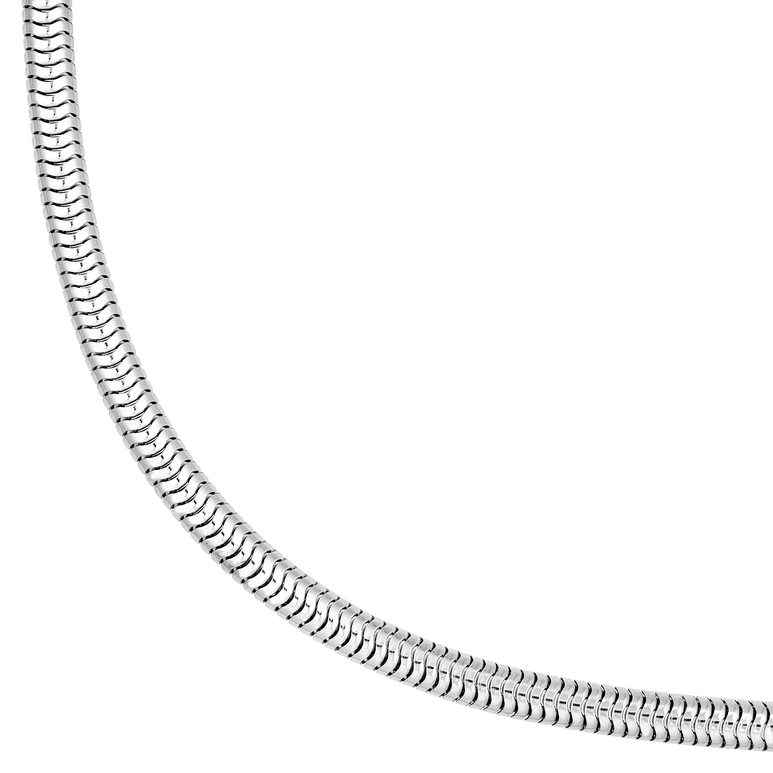 Sterling Silver 4.00mm Round Snake Chain