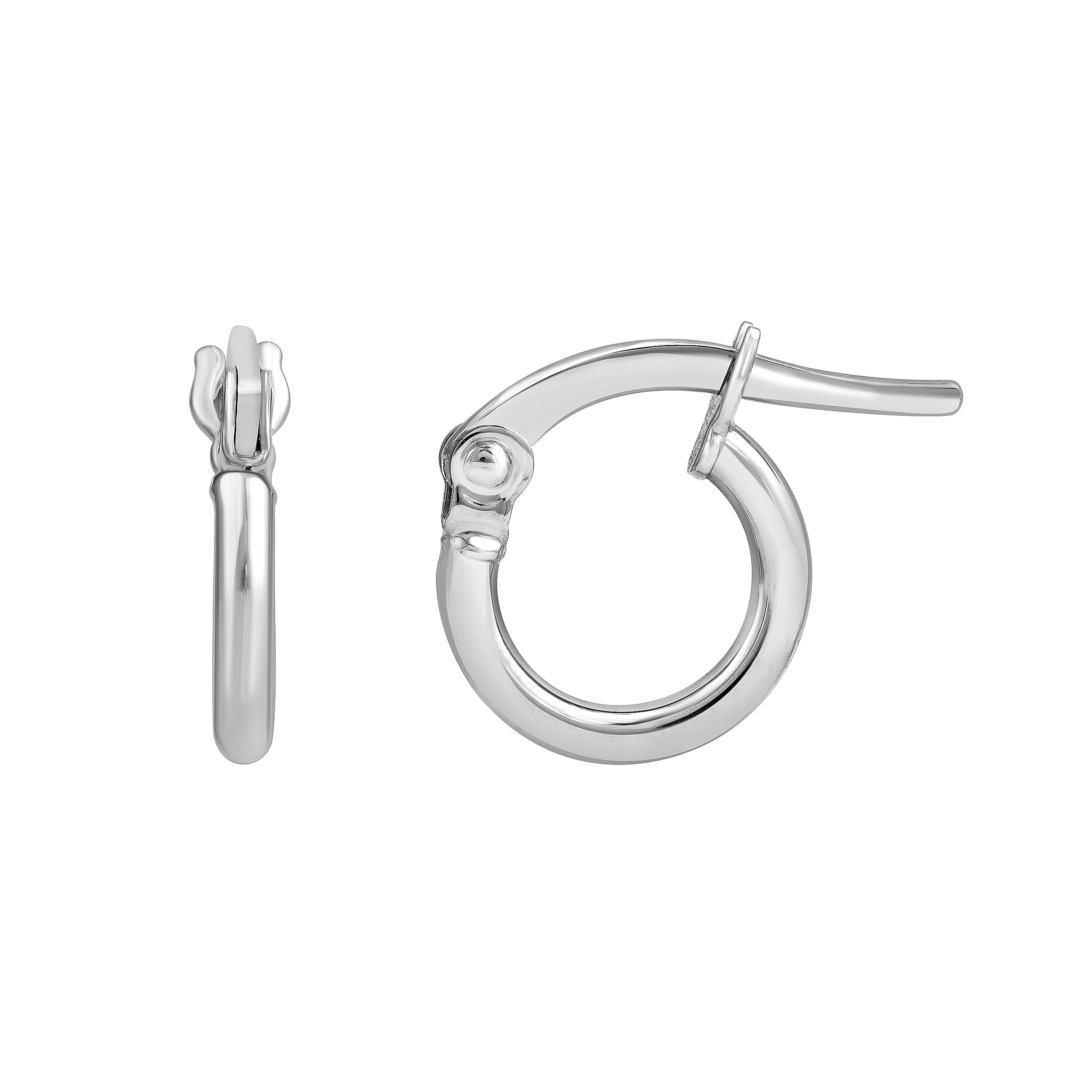 14K Gold High Polished 6.00mm Round Hoop Earrings Birmingham Jewelry Earrings Birmingham Jewelry 