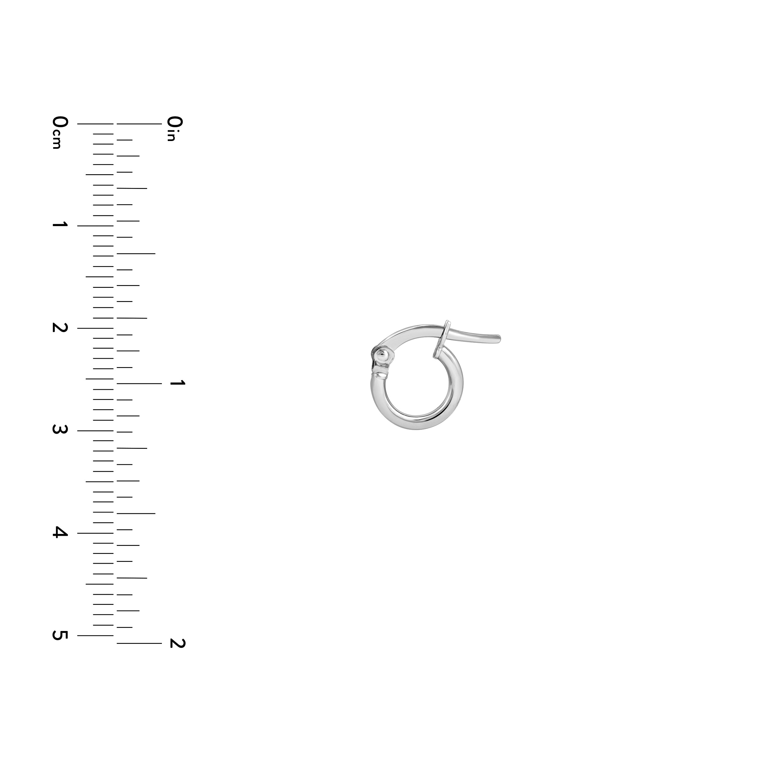 14K Gold High Polished 6.00mm Round Hoop Earrings Birmingham Jewelry Earrings Birmingham Jewelry 