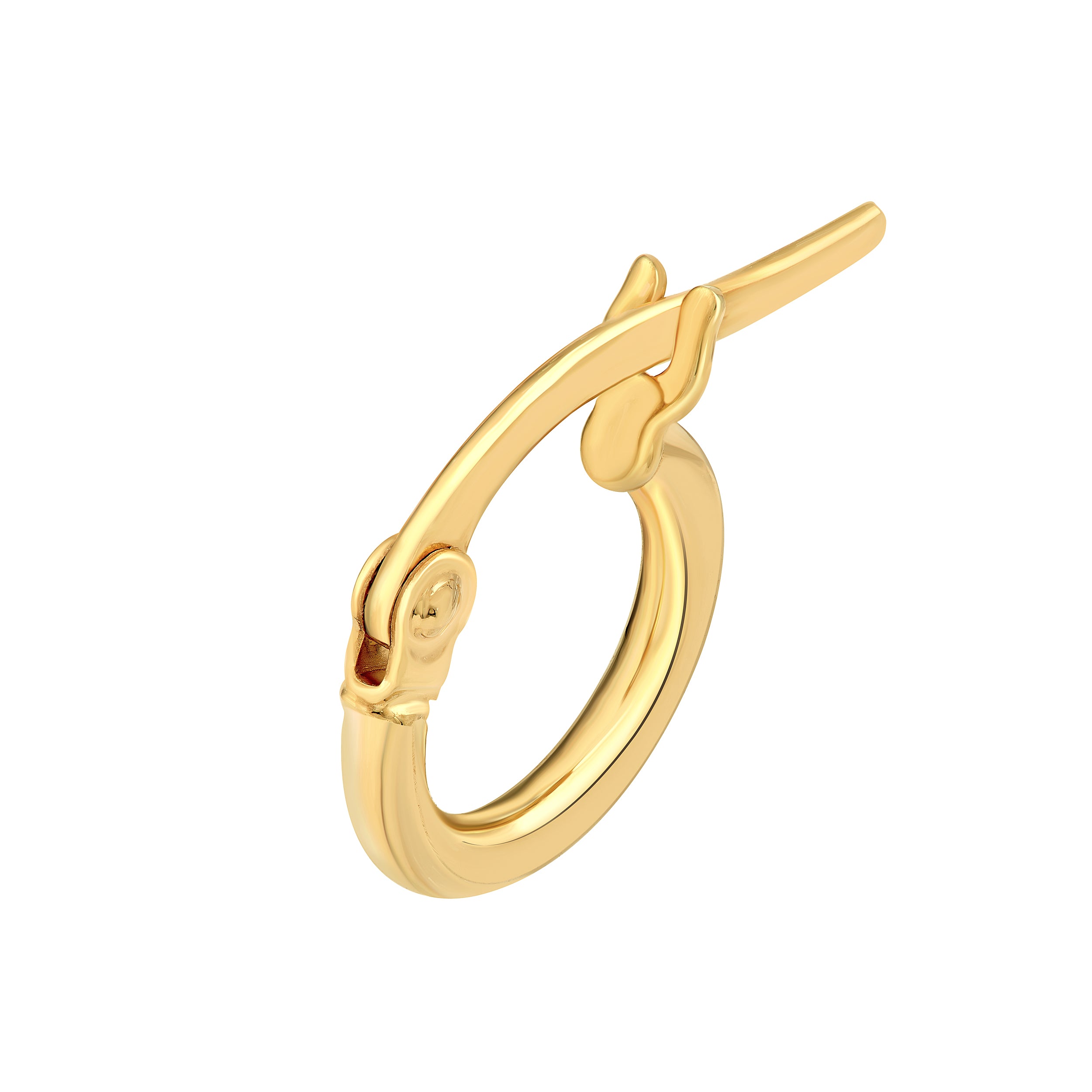 14K Gold High Polished 6.00mm Round Hoop Earrings Birmingham Jewelry Earrings Birmingham Jewelry 