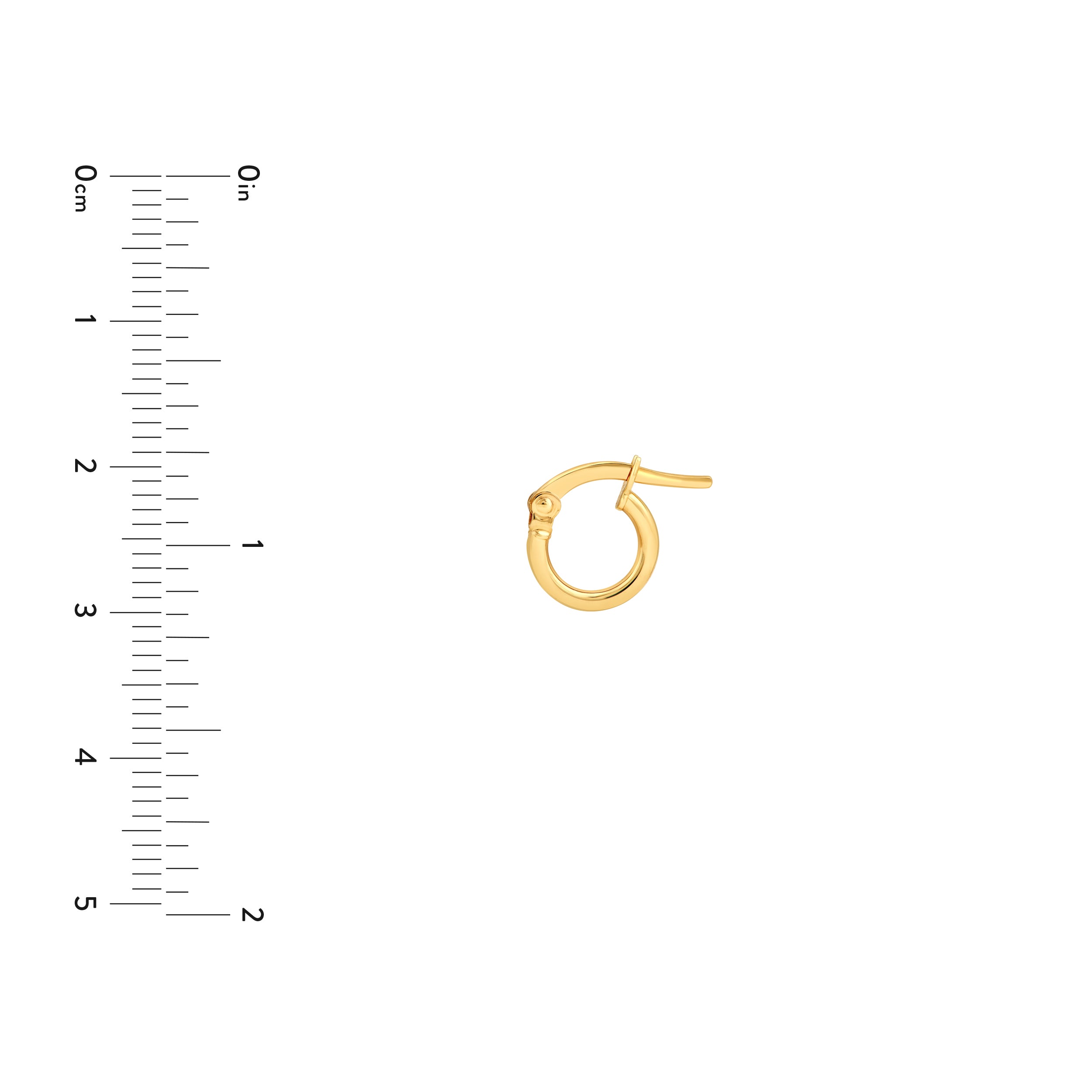 14K Gold High Polished 6.00mm Round Hoop Earrings Birmingham Jewelry Earrings Birmingham Jewelry 
