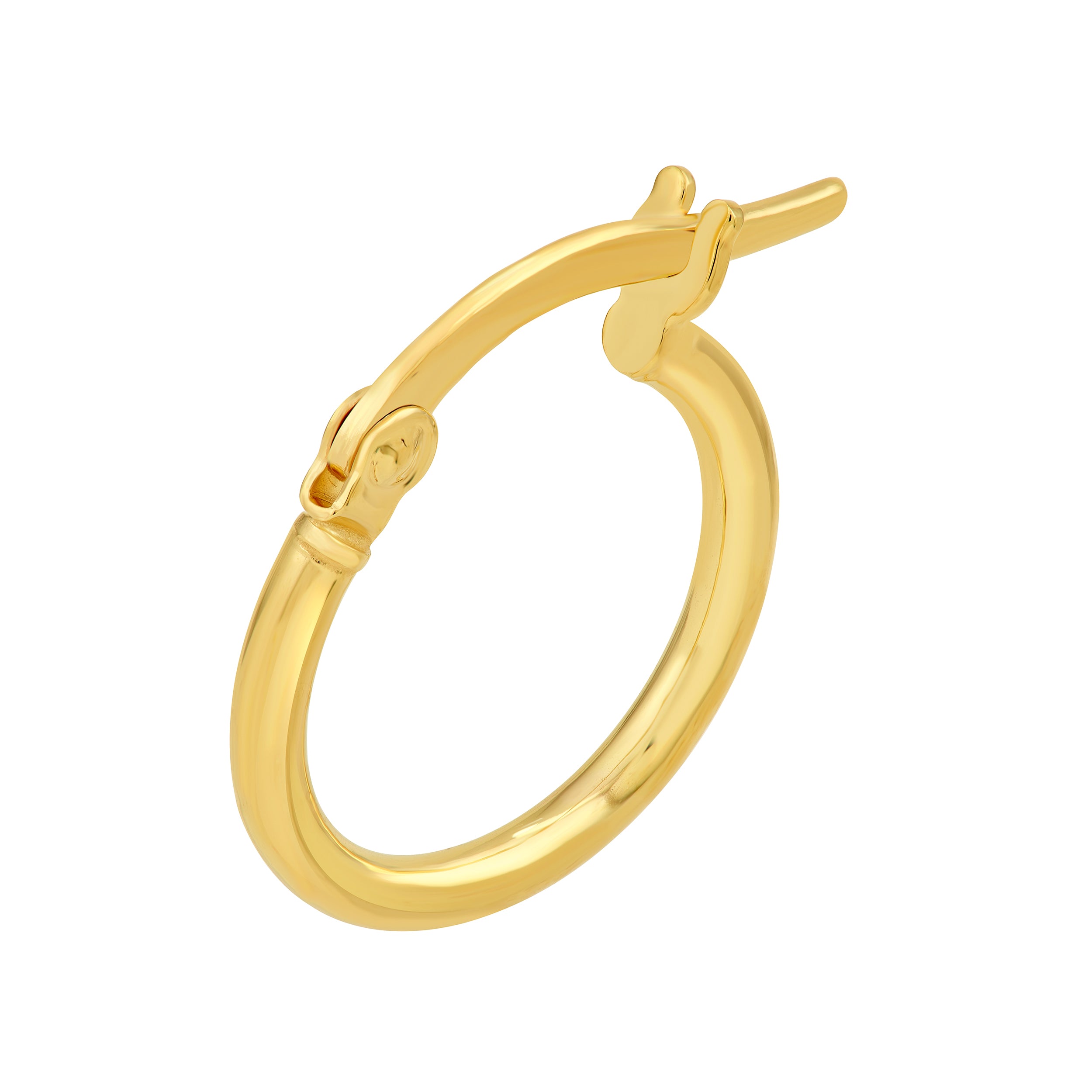 14K Gold 10.00mm Round Hoop Earrings Birmingham Jewelry Earrings Birmingham Jewelry 
