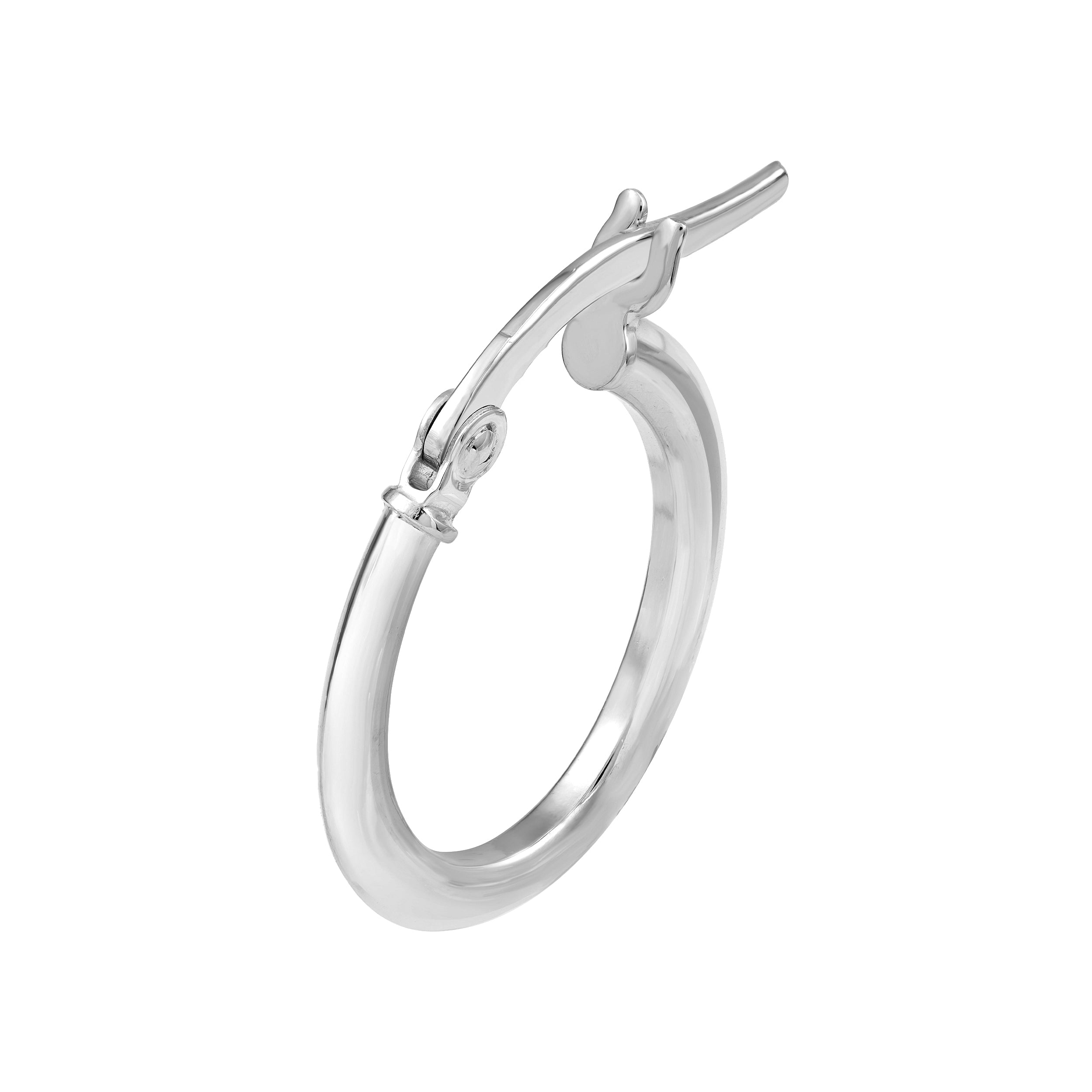 14K Gold 13.00mm Knife Edge Oval Hoop Earrings Birmingham Jewelry Earrings Birmingham Jewelry 