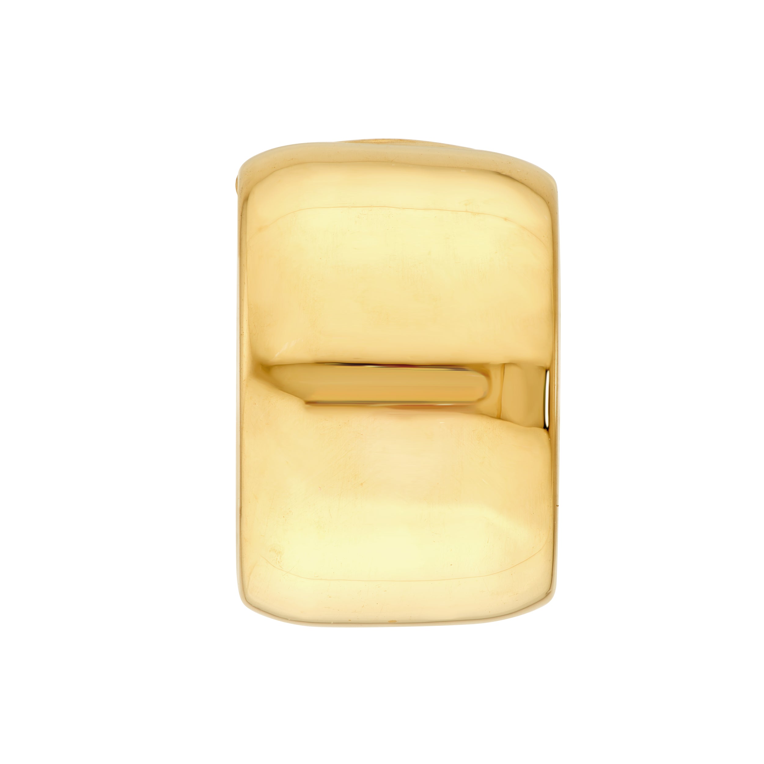 14K Gold 8.00mm Flat Tube Round Open Hoop Earrings Birmingham Jewelry Earrings Birmingham Jewelry 