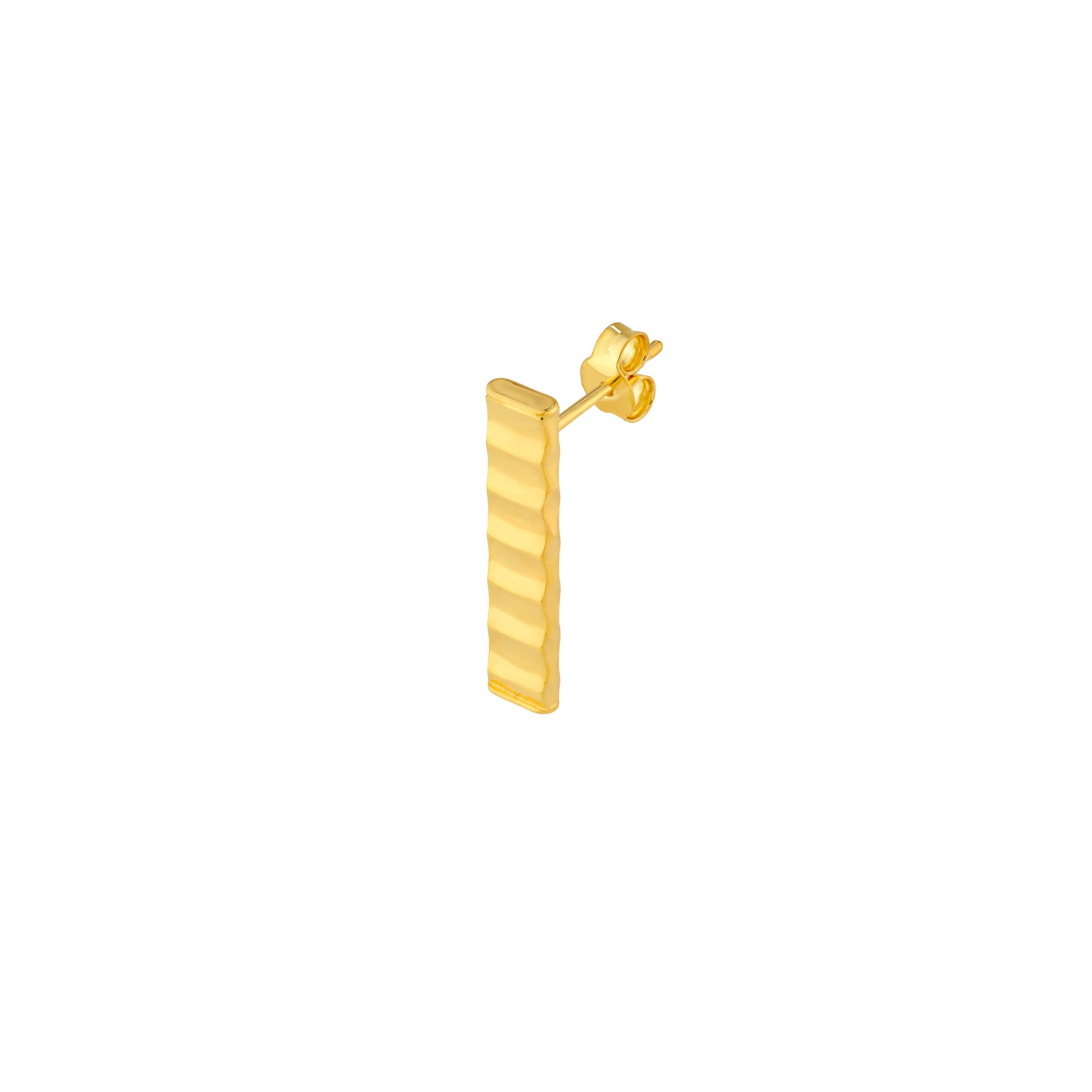 14K Yellow Gold Linear Bar Stud Earrings Birmingham Jewelry Earrings Birmingham Jewelry 