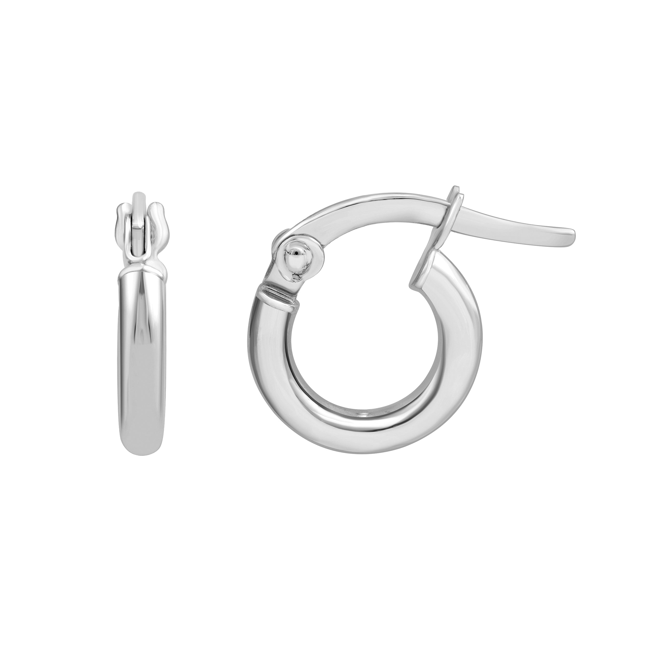14K Gold Round Micro Hoops Birmingham Jewelry Earrings Birmingham Jewelry 