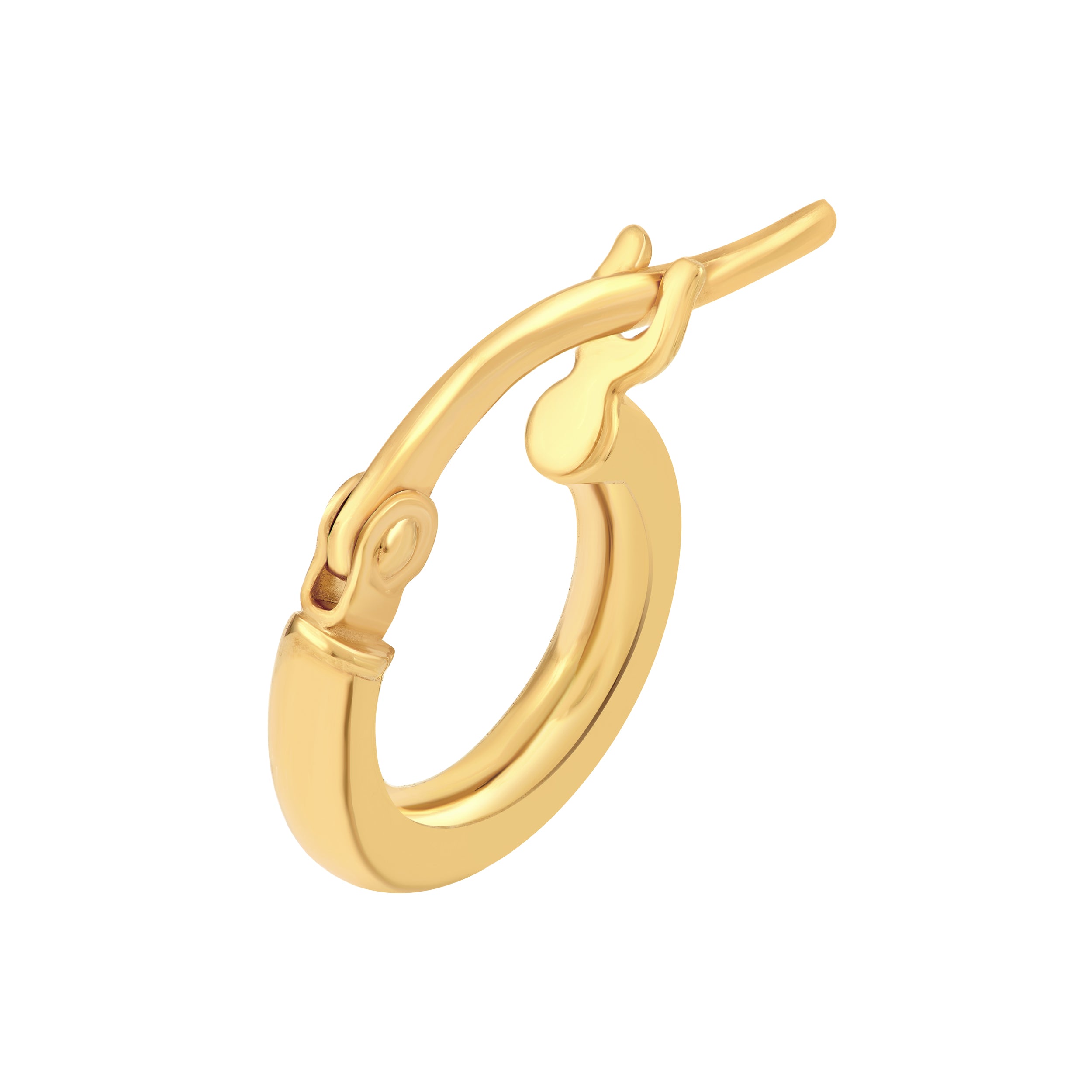 14K Gold Round Micro Hoops Birmingham Jewelry Earrings Birmingham Jewelry 