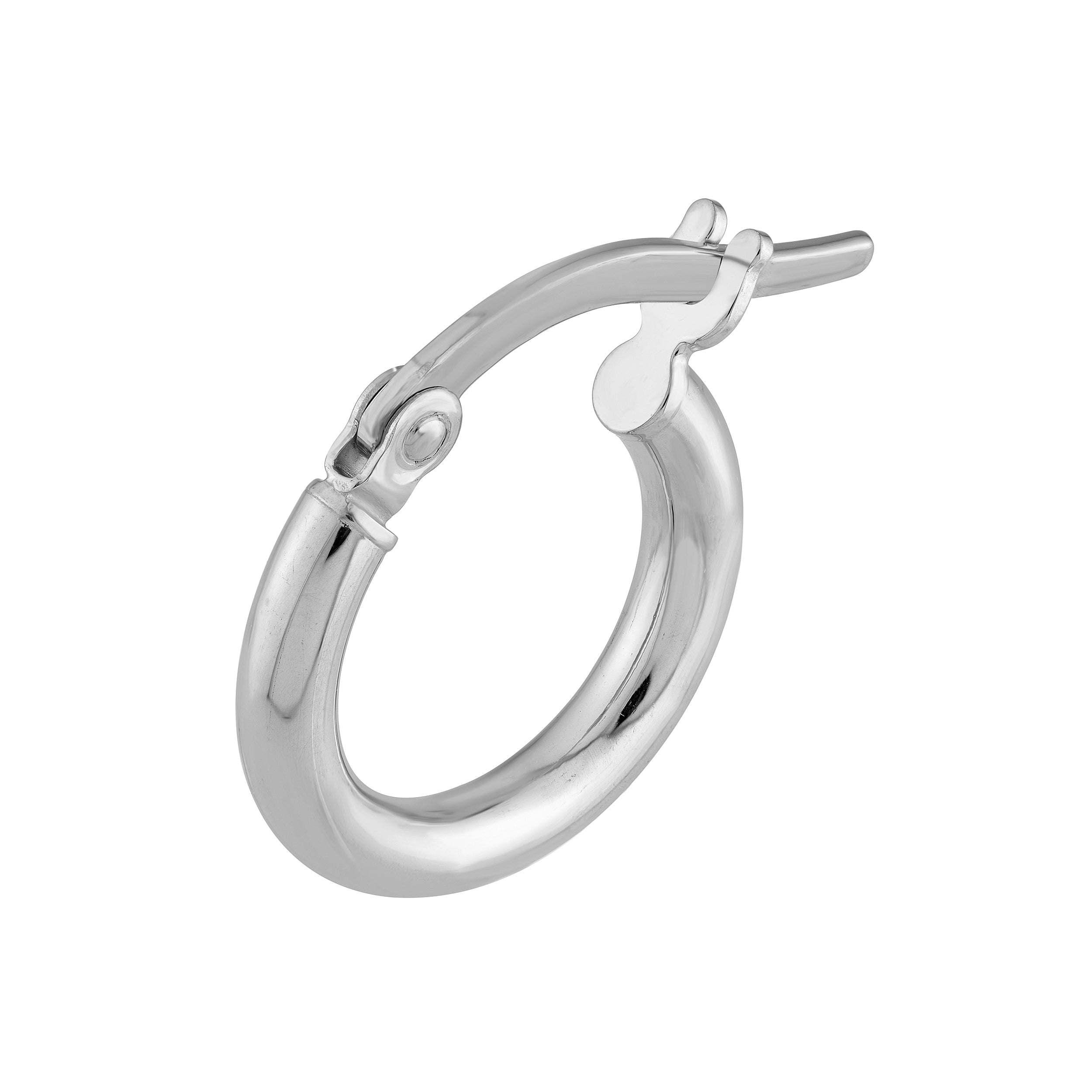 14K Gold 2.00mm Tube Round Hoop Earrings Birmingham Jewelry Earrings Birmingham Jewelry 