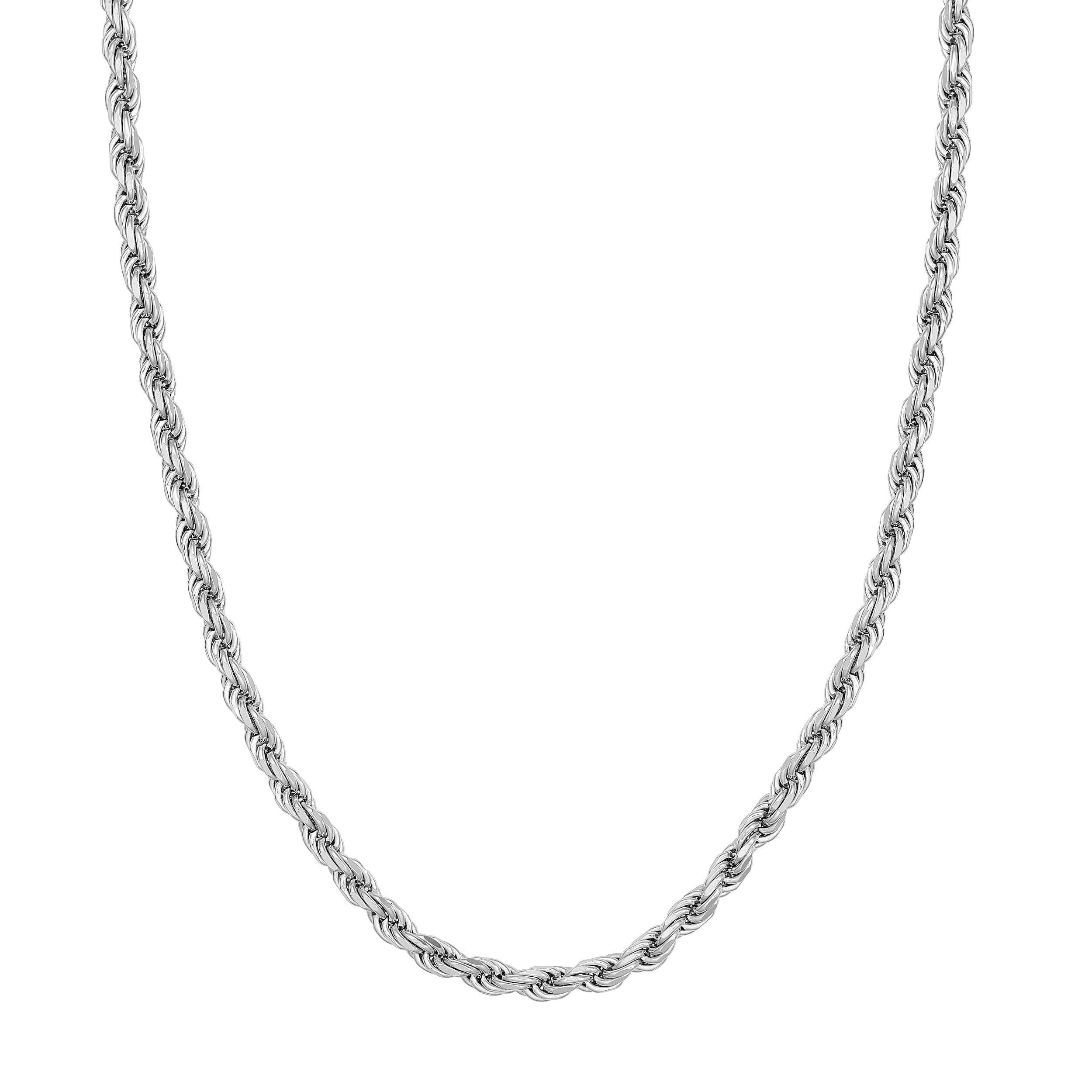 Sterling Silver 4.30mm D/C Rope Chain