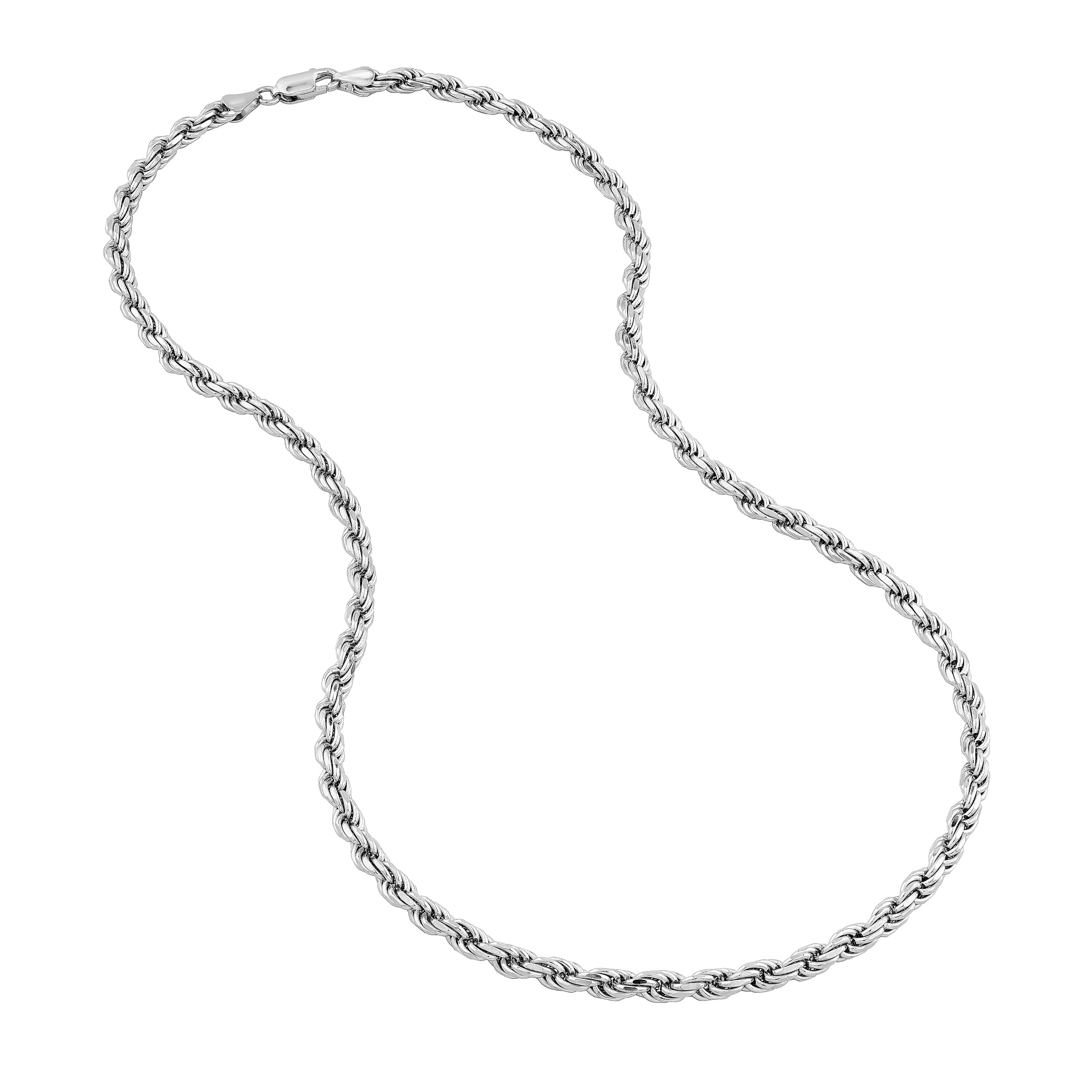 Sterling Silver 4.30mm D/C Rope Chain