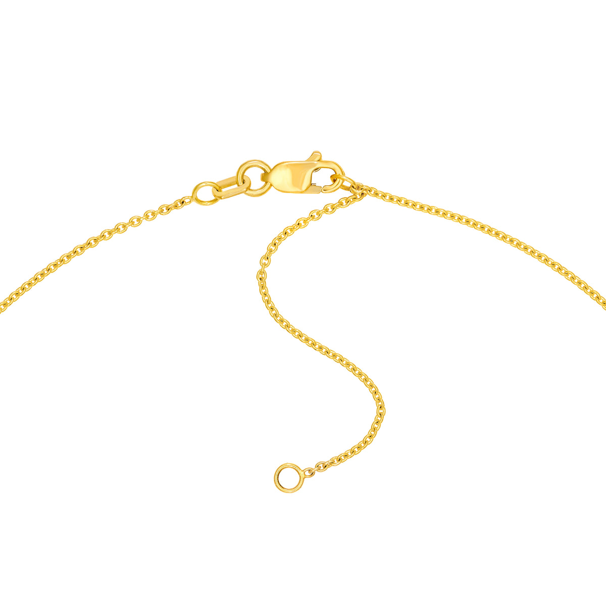 14K Yellow Gold Toi et Moi Necklace (Red Garnet & Amethyst) Birmingham Jewelry Necklace Birmingham Jewelry 