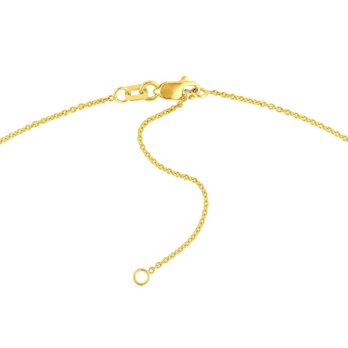 14K Yellow Gold Toi et Moi Necklace (Red Garnet & Citrine) Birmingham Jewelry Necklace Birmingham Jewelry 