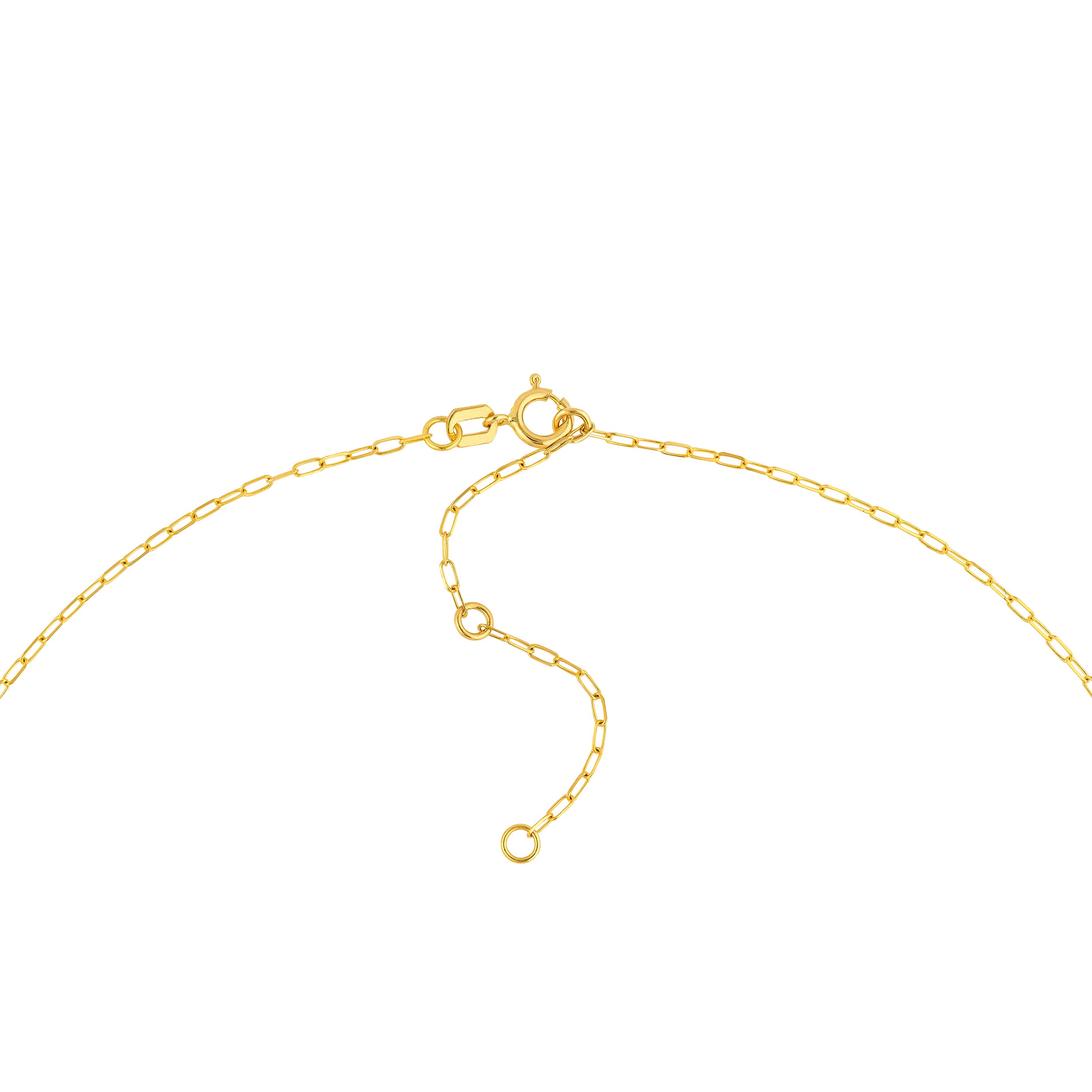 14K Yellow Gold Floating Diamond & Tsavorite Lariat Necklace