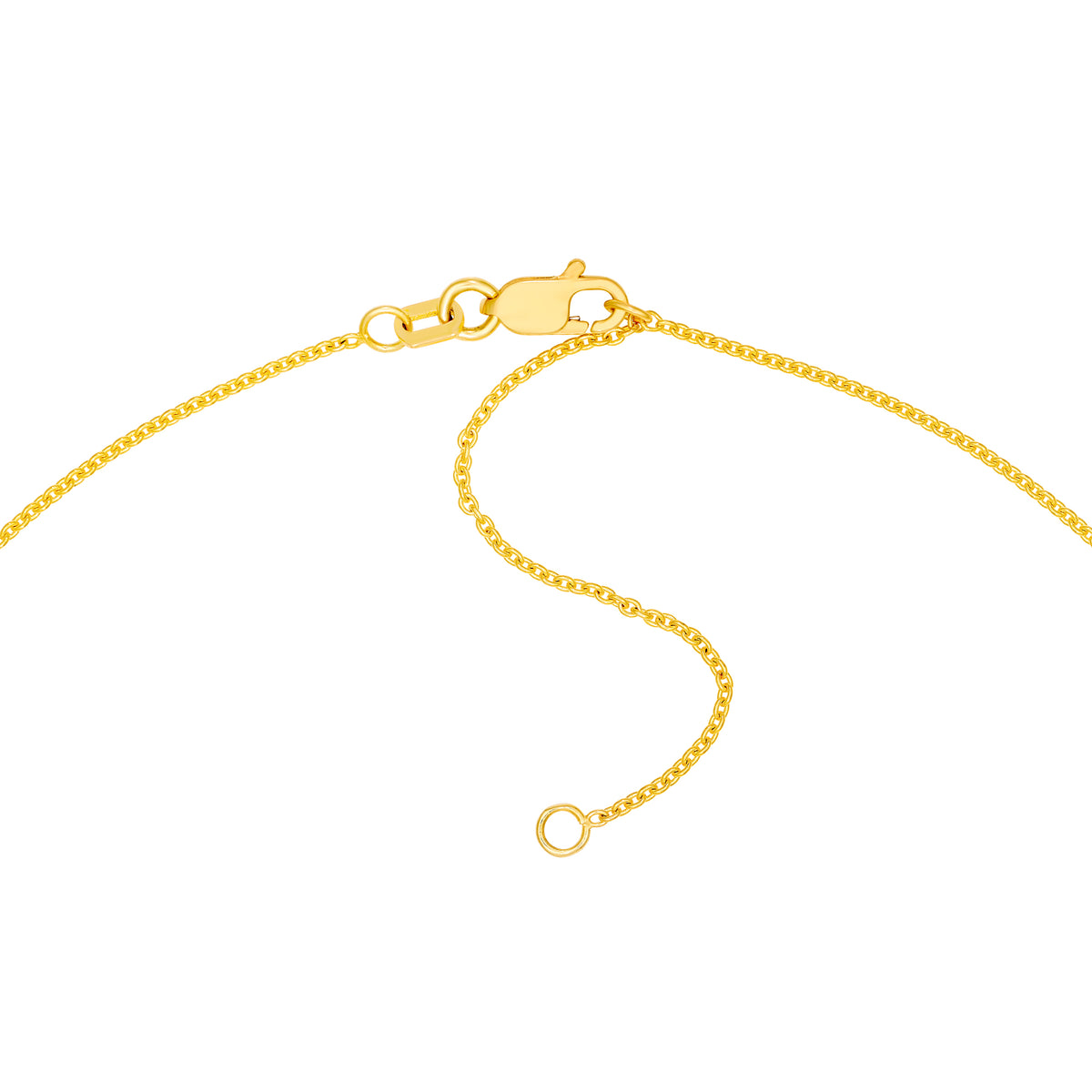 14K Yellow Gold Toi et Moi Necklace (Green Amethyst & Sky Blue) Birmingham Jewelry Necklace Birmingham Jewelry 