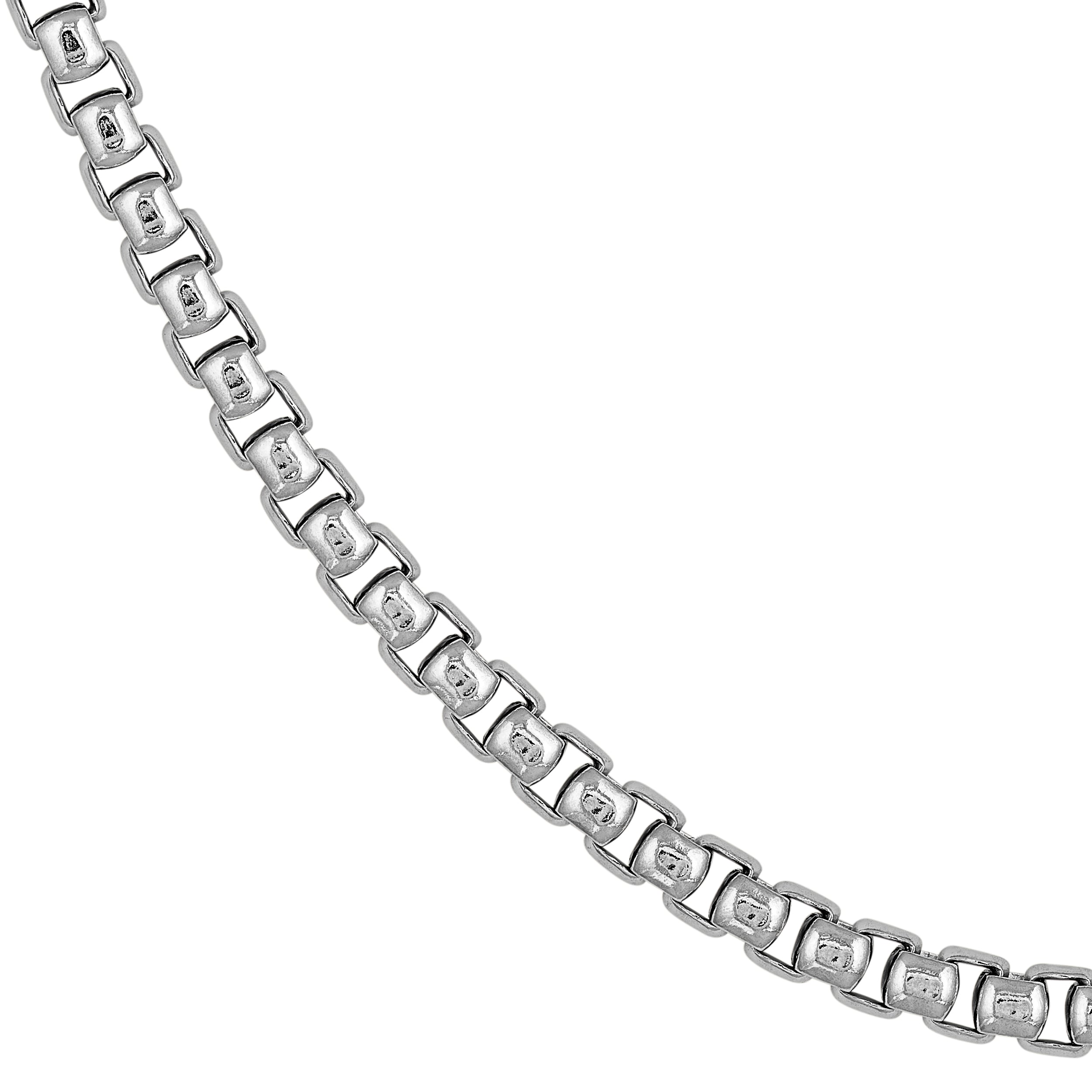 Sterling Silver 3.30mm Round Box Chain