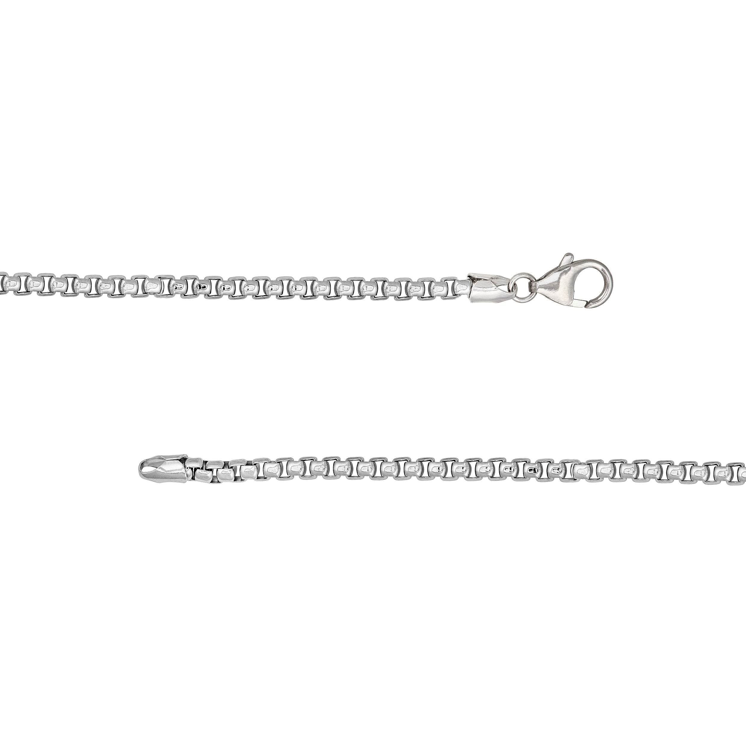 Sterling Silver 3.30mm Round Box Chain