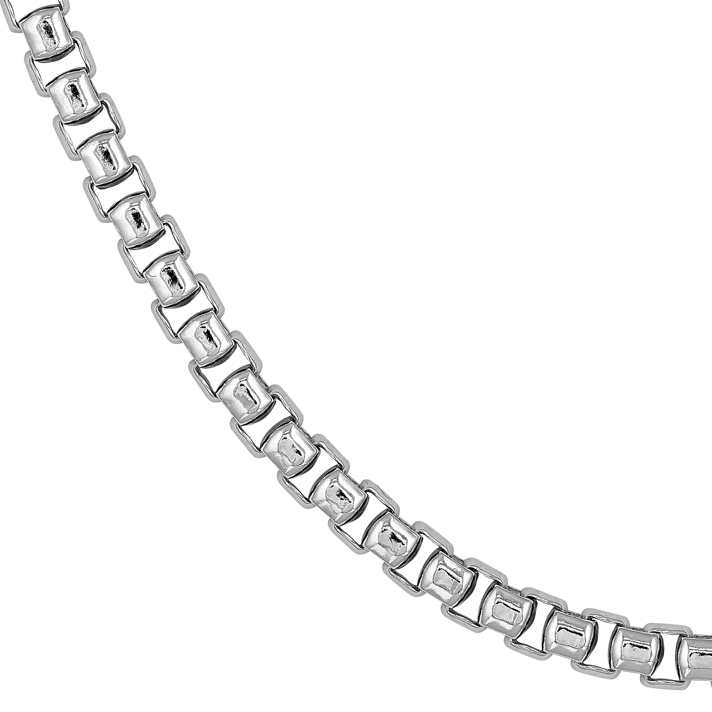 Sterling Silver 4.00mm Round Box Chain