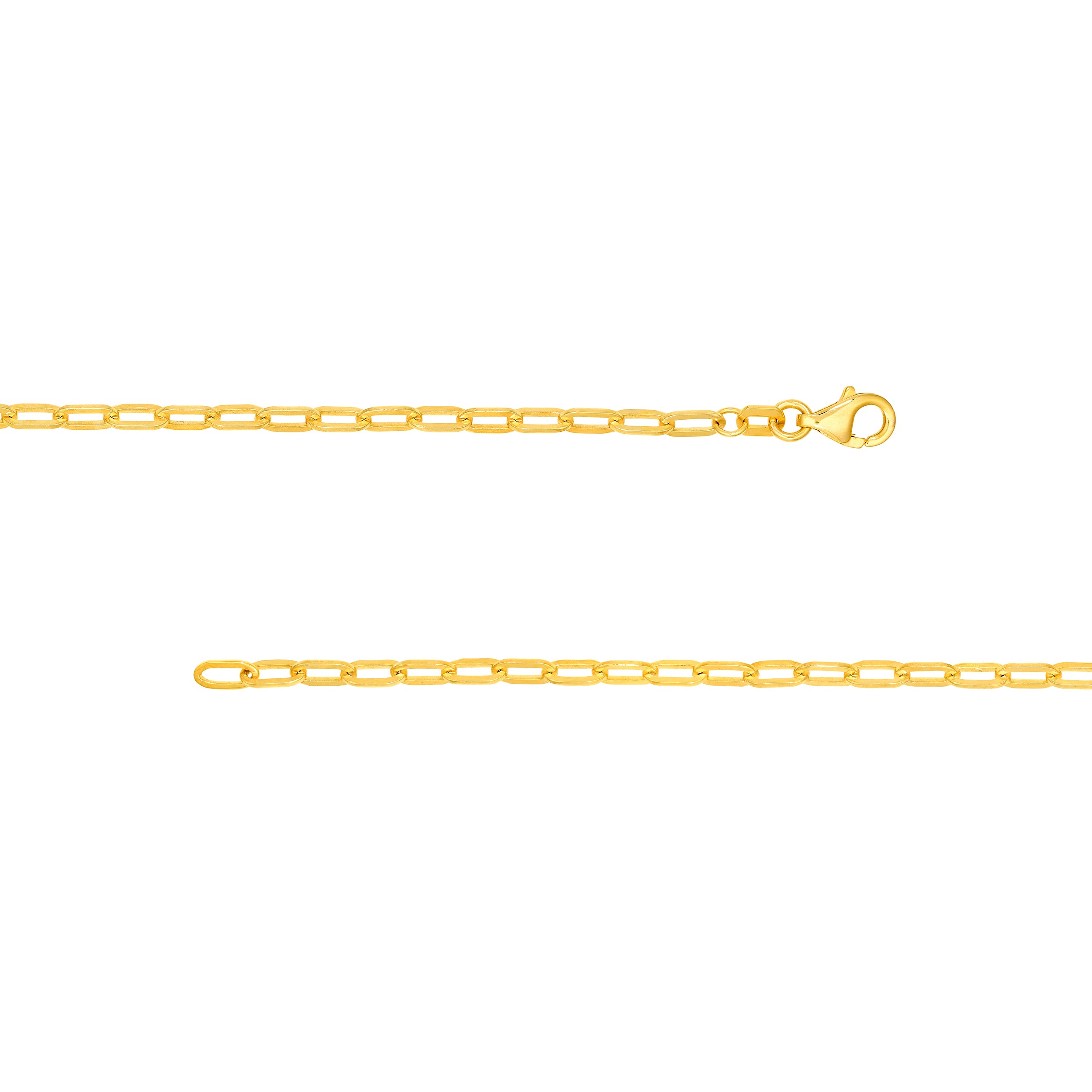 14K Yellow Gold 1.00ct Ruby Half Paper Clip Half Tennis Necklace Birmingham Jewelry Necklace Birmingham Jewelry 