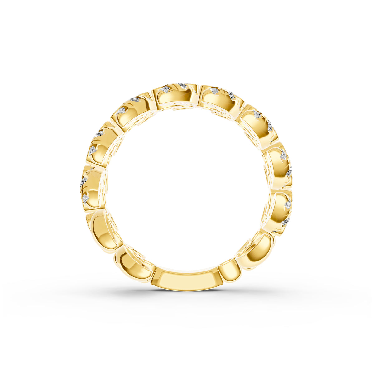 14K Yellow Gold 5/8tcw Diamond Floral Ring Birmingham Jewelry Band Birmingham Jewelry 