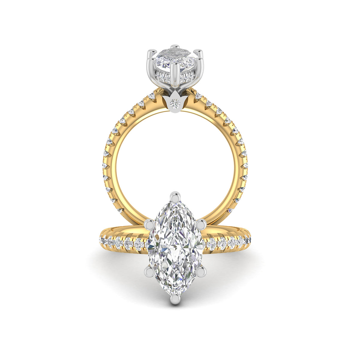 RENAISSANCE-999DBMQ-1.2 VERRAGIO Engagement Ring Birmingham Jewelry Verragio Jewelry | Diamond Engagement Ring RENAISSANCE-986R