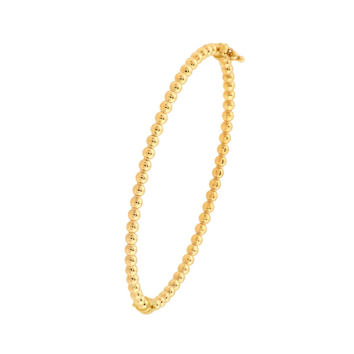 10K Yellow Gold Polished Ball Bangle Bracelet Birmingham Jewelry Bangle Bracelet Birmingham Jewelry 