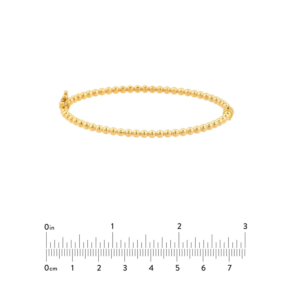 10K Yellow Gold Polished Ball Bangle Bracelet Birmingham Jewelry Bangle Bracelet Birmingham Jewelry 