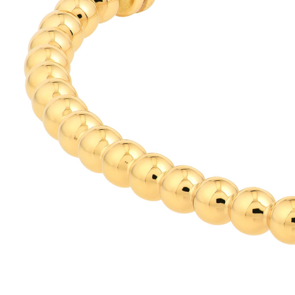 10K Yellow Gold Polished Ball Bangle Bracelet Birmingham Jewelry Bangle Bracelet Birmingham Jewelry 