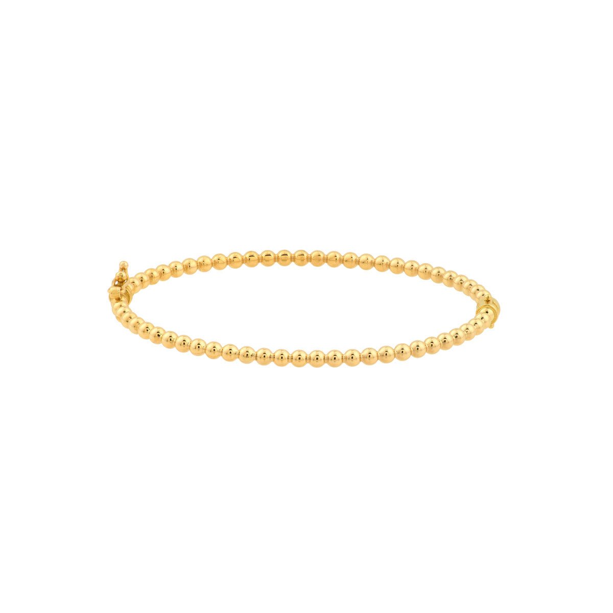 10K Yellow Gold Polished Ball Bangle Bracelet Birmingham Jewelry Bangle Bracelet Birmingham Jewelry 