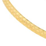 Birmingham Jewelry - 10K Yellow Gold Square Etched Bangle Double Sided - Birmingham Jewelry