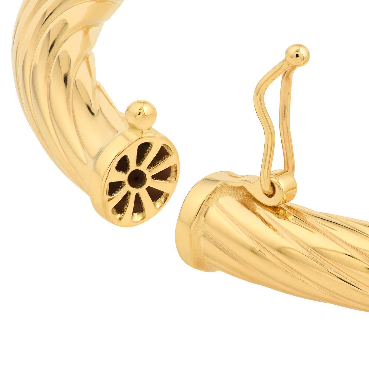 Birmingham Jewelry - 10K Yellow Gold Twisted Tube Bangle Bracelet - Birmingham Jewelry