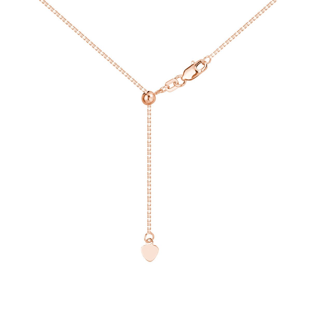 14K Gold Box Chain with Slider