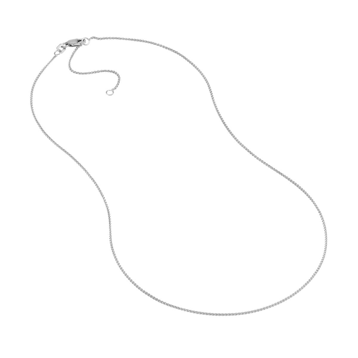 Birmingham Jewelry - 14K Gold 1.05mm Adjustable Wheat Chain with Lobster Lock - Birmingham Jewelry