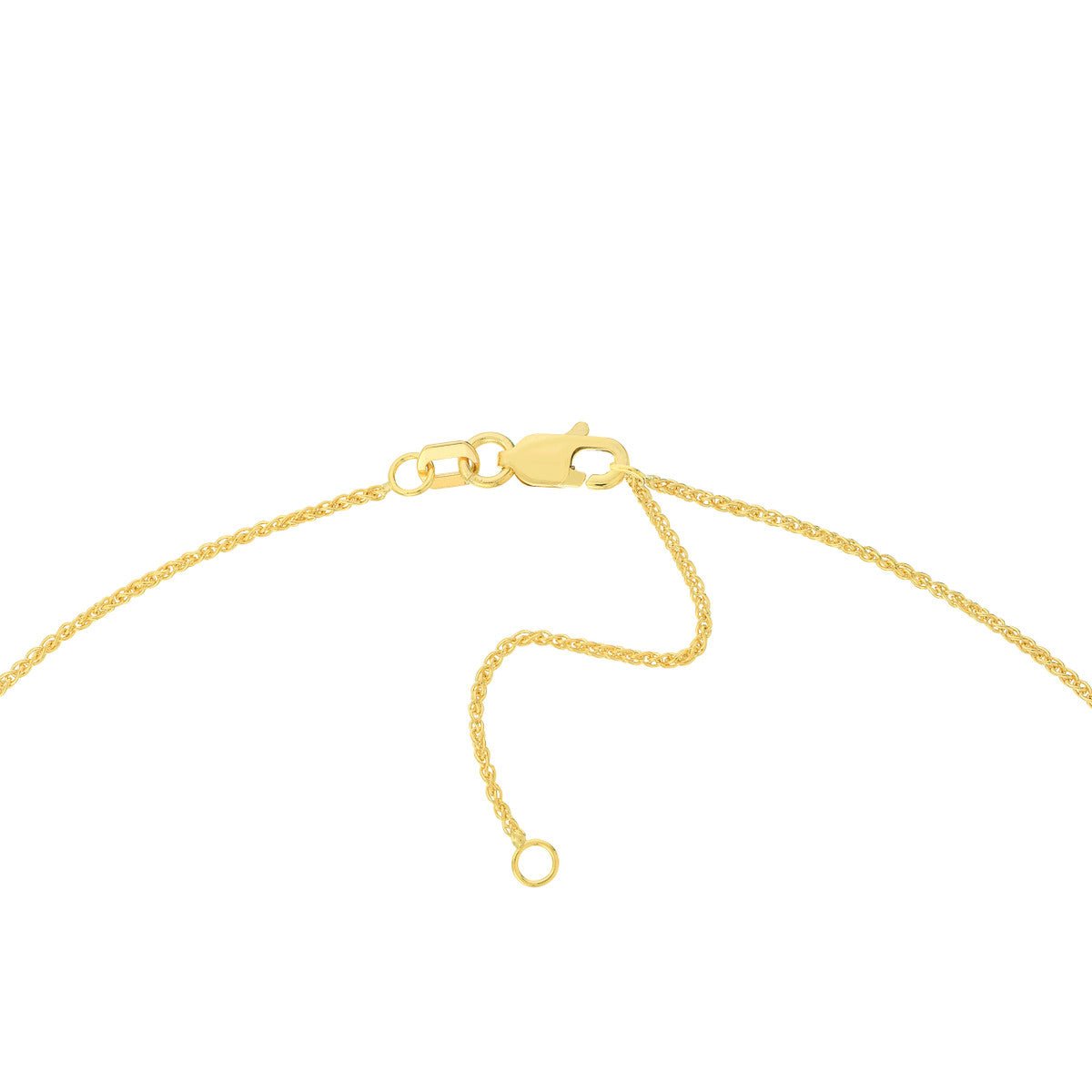 Birmingham Jewelry - 14K Gold 1.05mm Adjustable Wheat Chain with Lobster Lock - Birmingham Jewelry